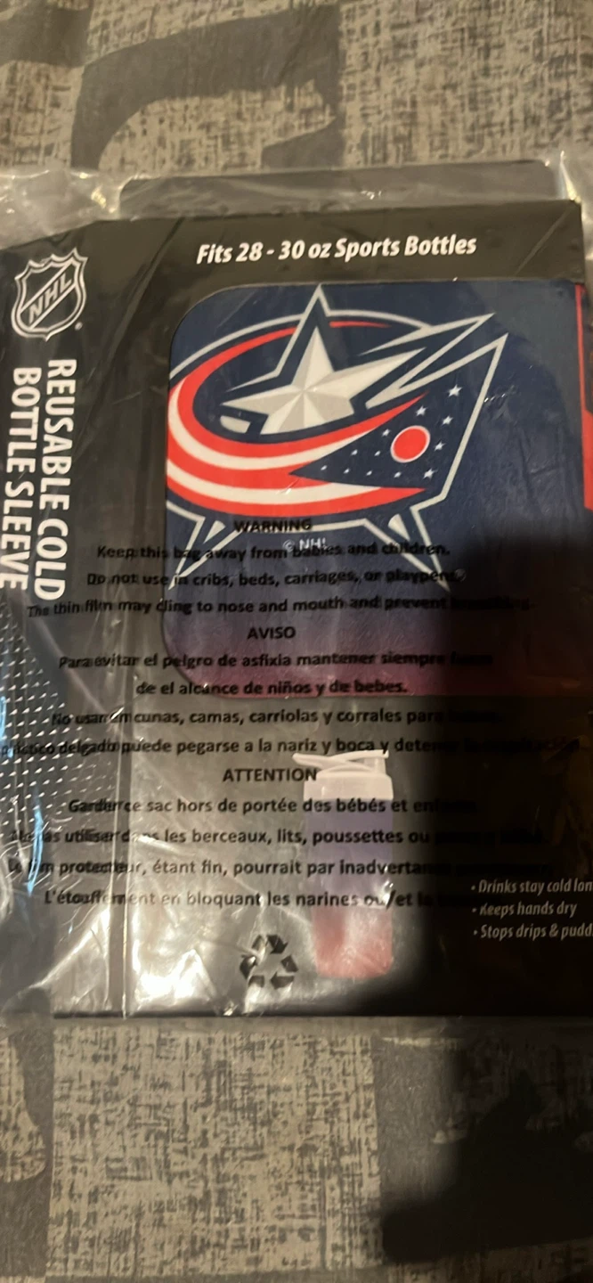 Columbus Blue Jackets NHL Reusable Cold Bottle Sleeve