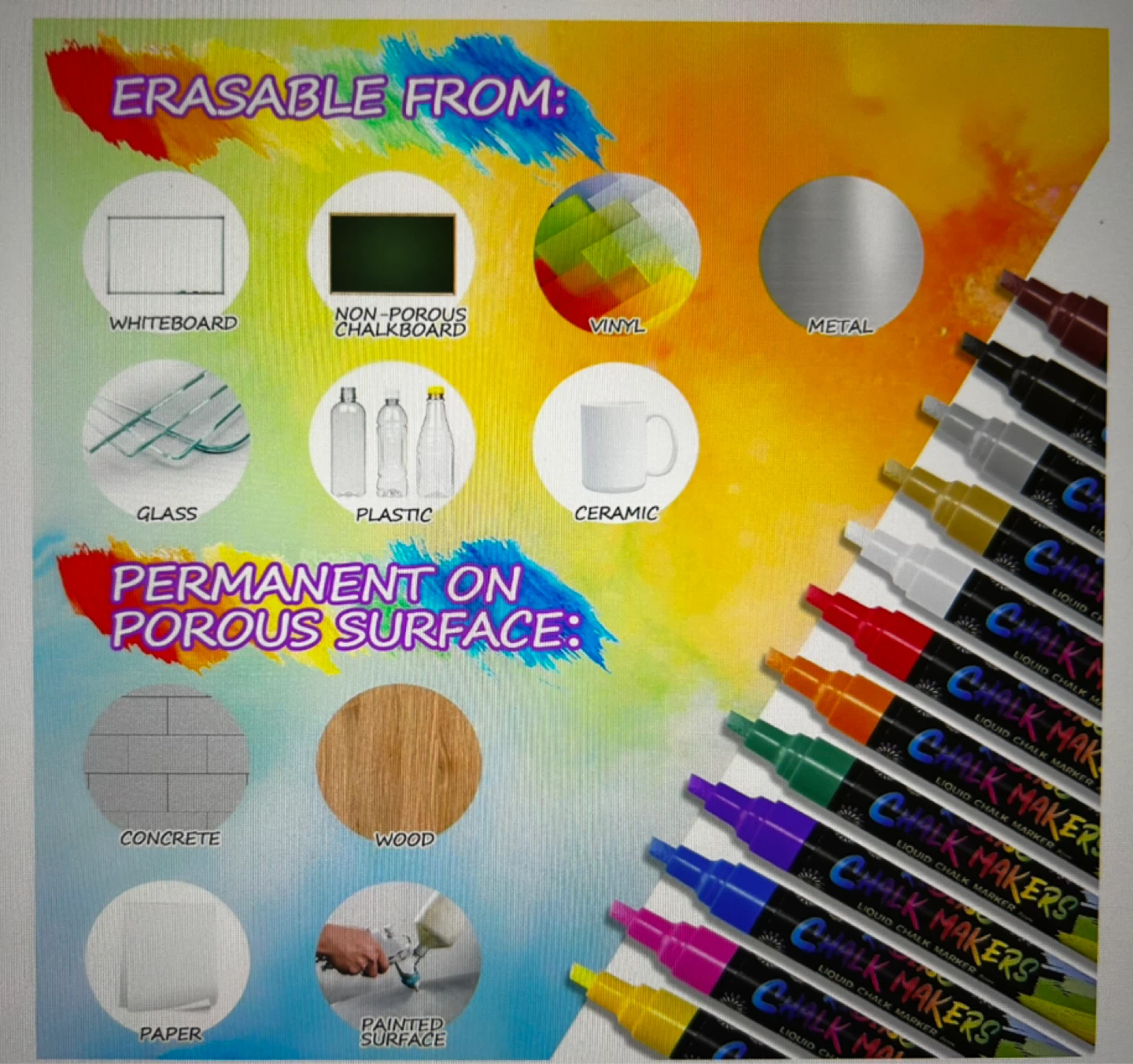 Liquid Chalk Markers - Set of 12 - photo 5