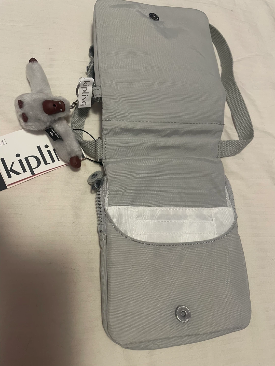 Kipling Crossbody Bag - Grey - photo 2