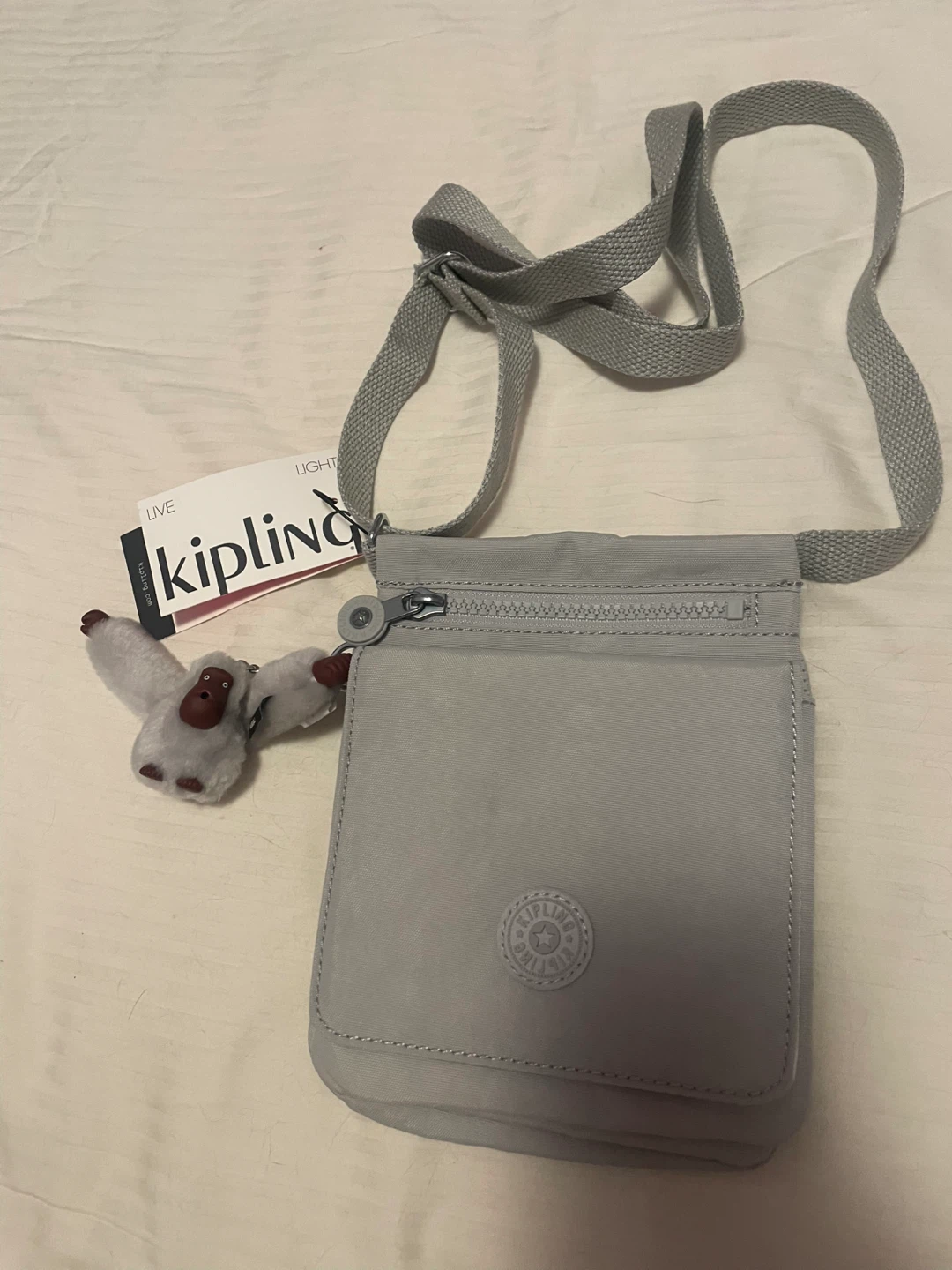 Kipling Crossbody Bag - Grey