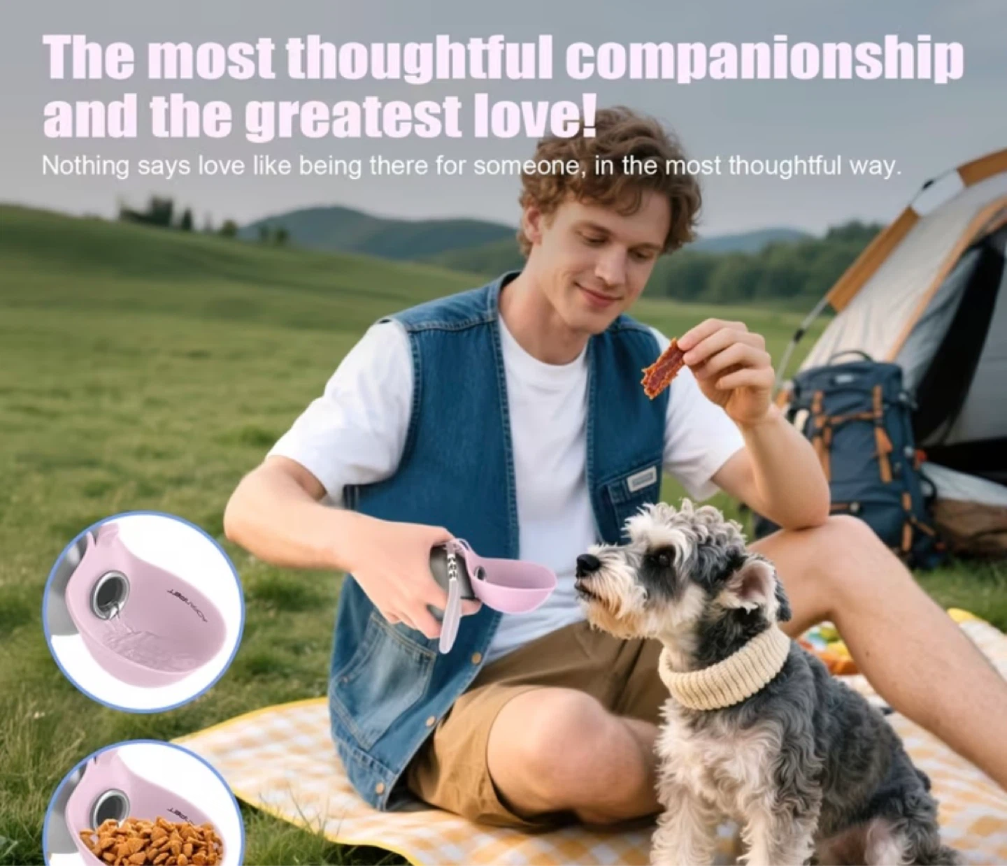 Modern Dog Water Bottle, Multi-Functional Travel Bottle 285ml - photo 4