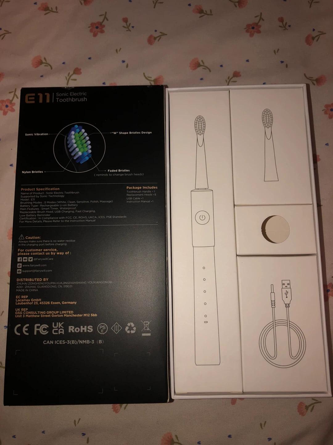 Fairywill E11 Sonic Electric Toothbrush - photo 2