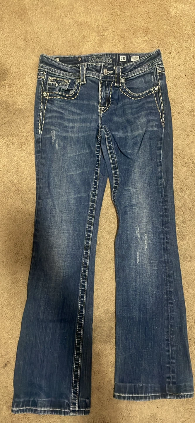 Miss Me Embellished Bootcut Jeans Size 28 - photo 2