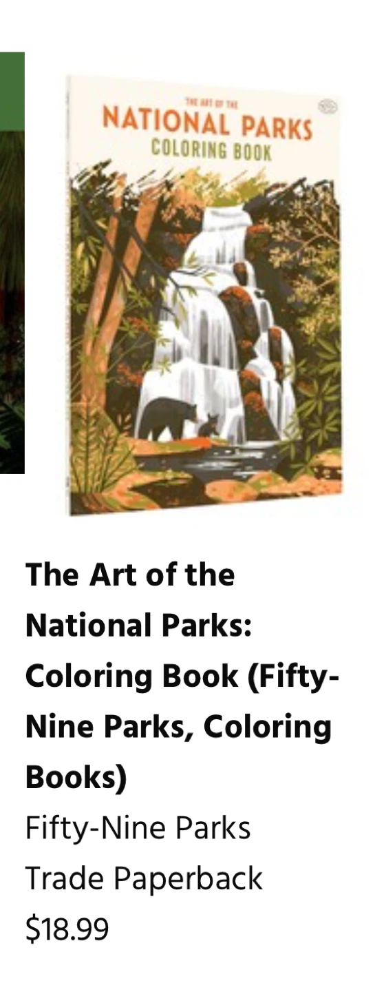 NEW✨The Art of the National Parks Coloring Book - photo 2