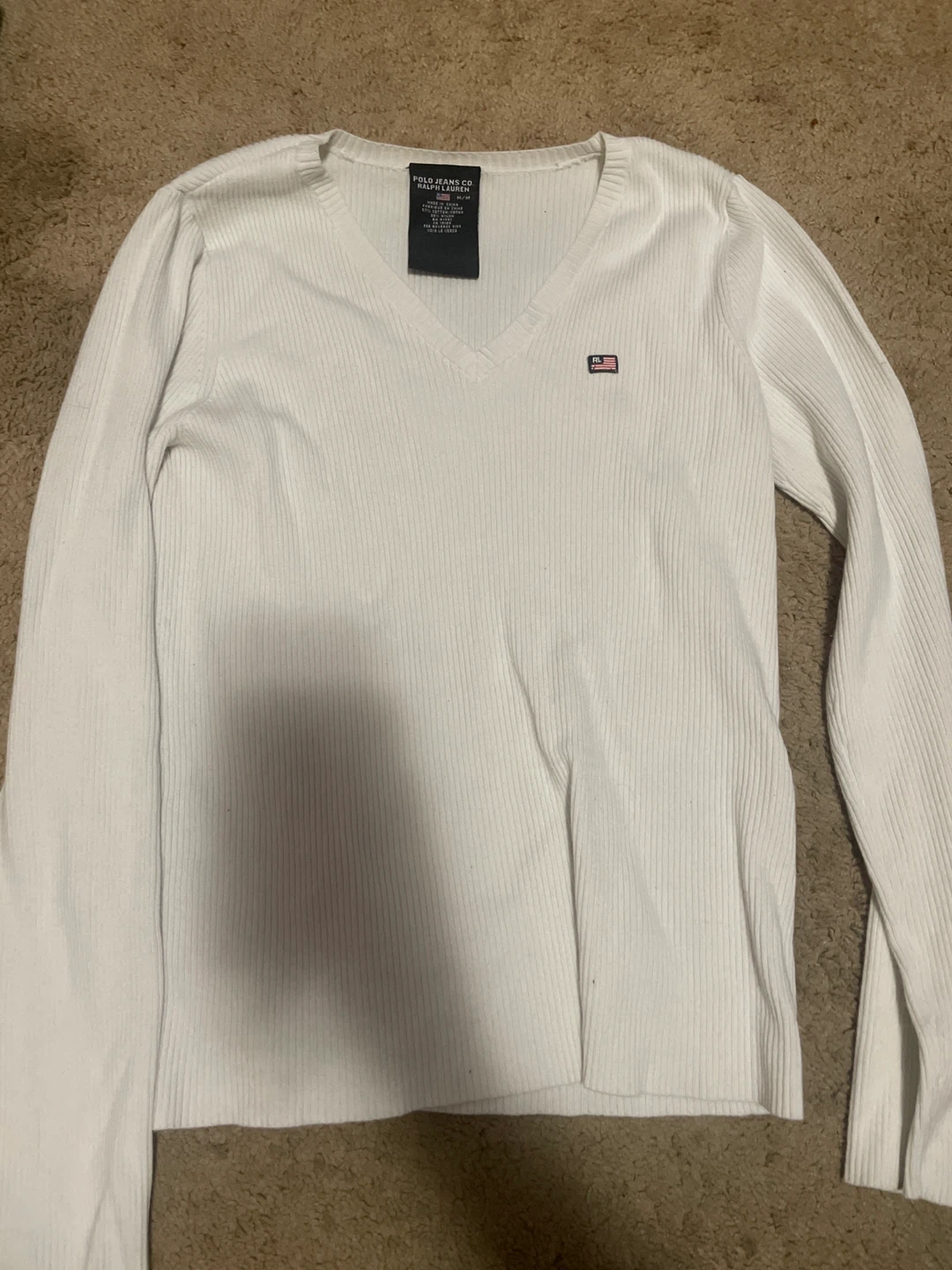 White Polo Jeans Co. Ralph Lauren Long Sleeve Top
