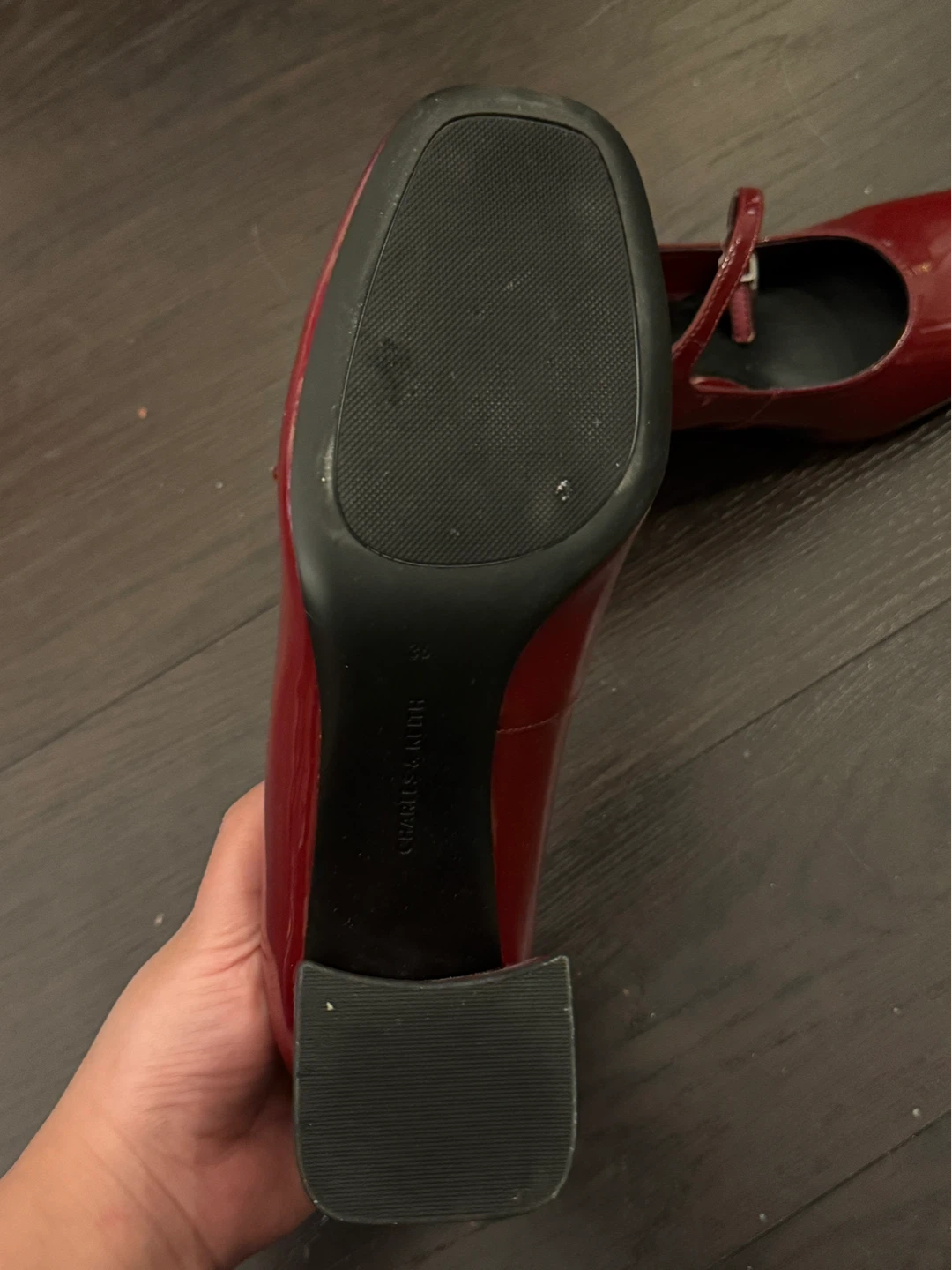 Charles & Keith Platform Heels - 36 - Burgundy Red - photo 3