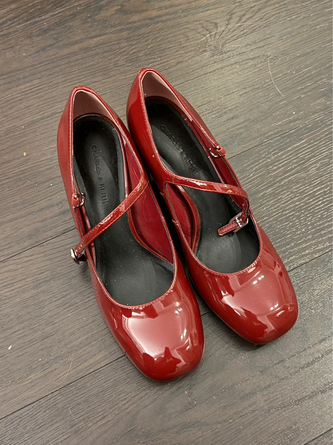 Charles & Keith Platform Heels - 36 - Burgundy Red - photo 2