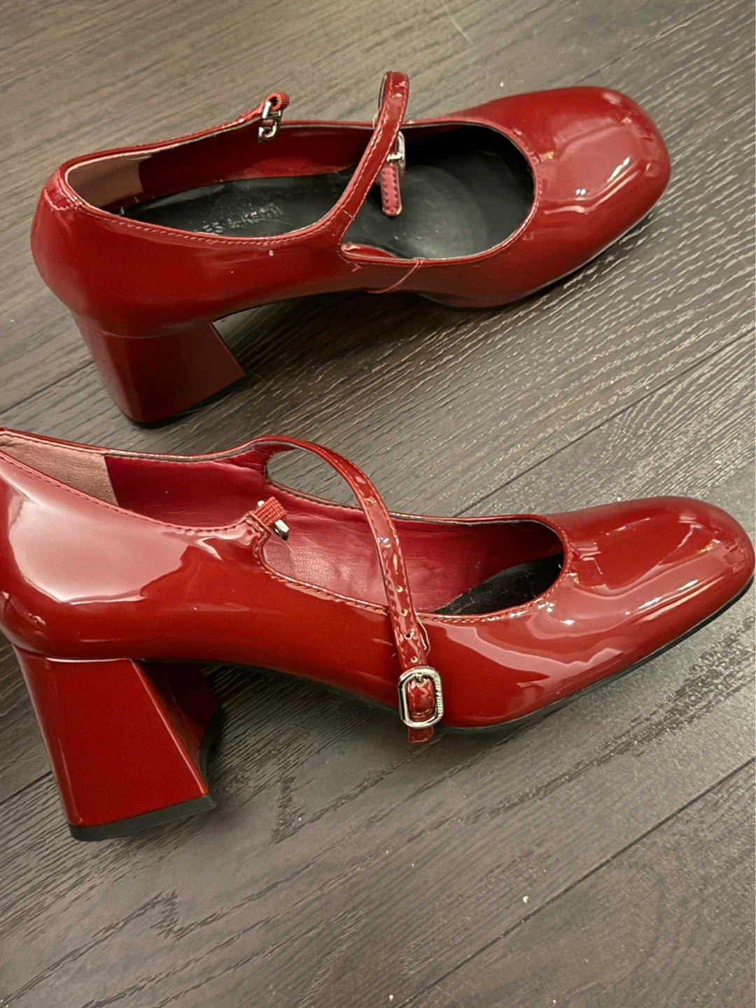 Charles & Keith Platform Heels - 36 - Burgundy Red