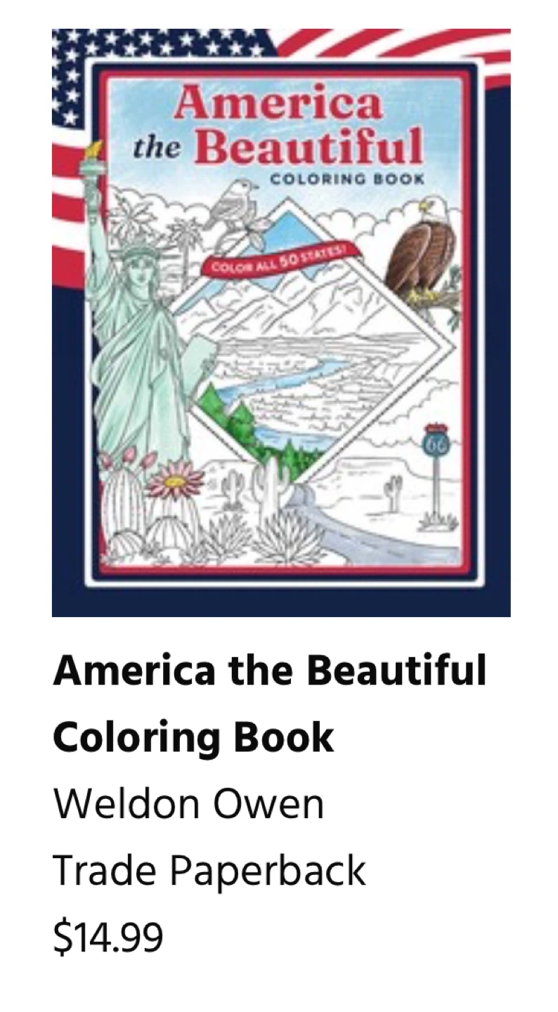 NEW✨America the Beautiful Coloring Book - photo 2