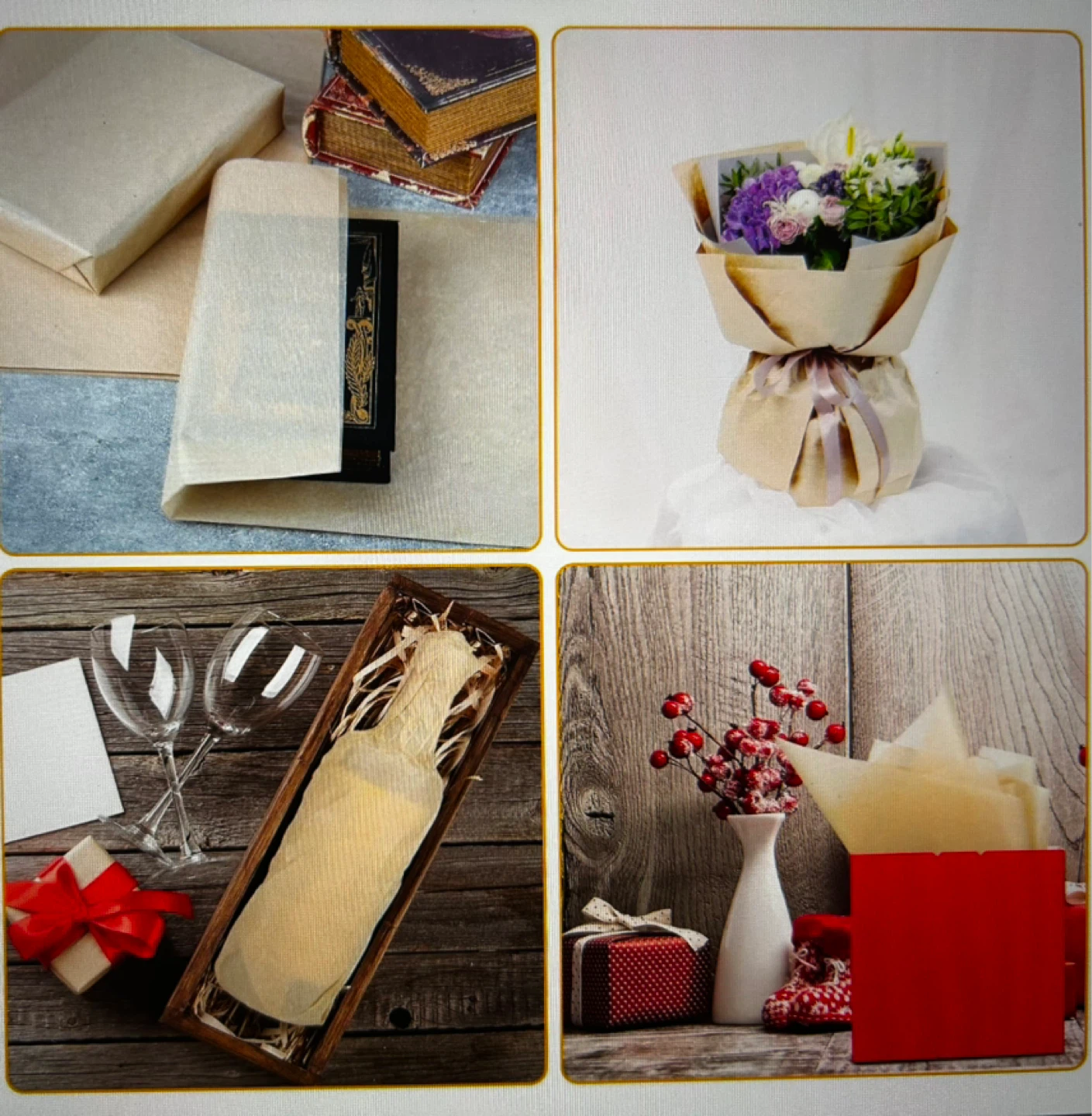 120 sheets Brown Tissue Paper (20”x14”) - photo 3