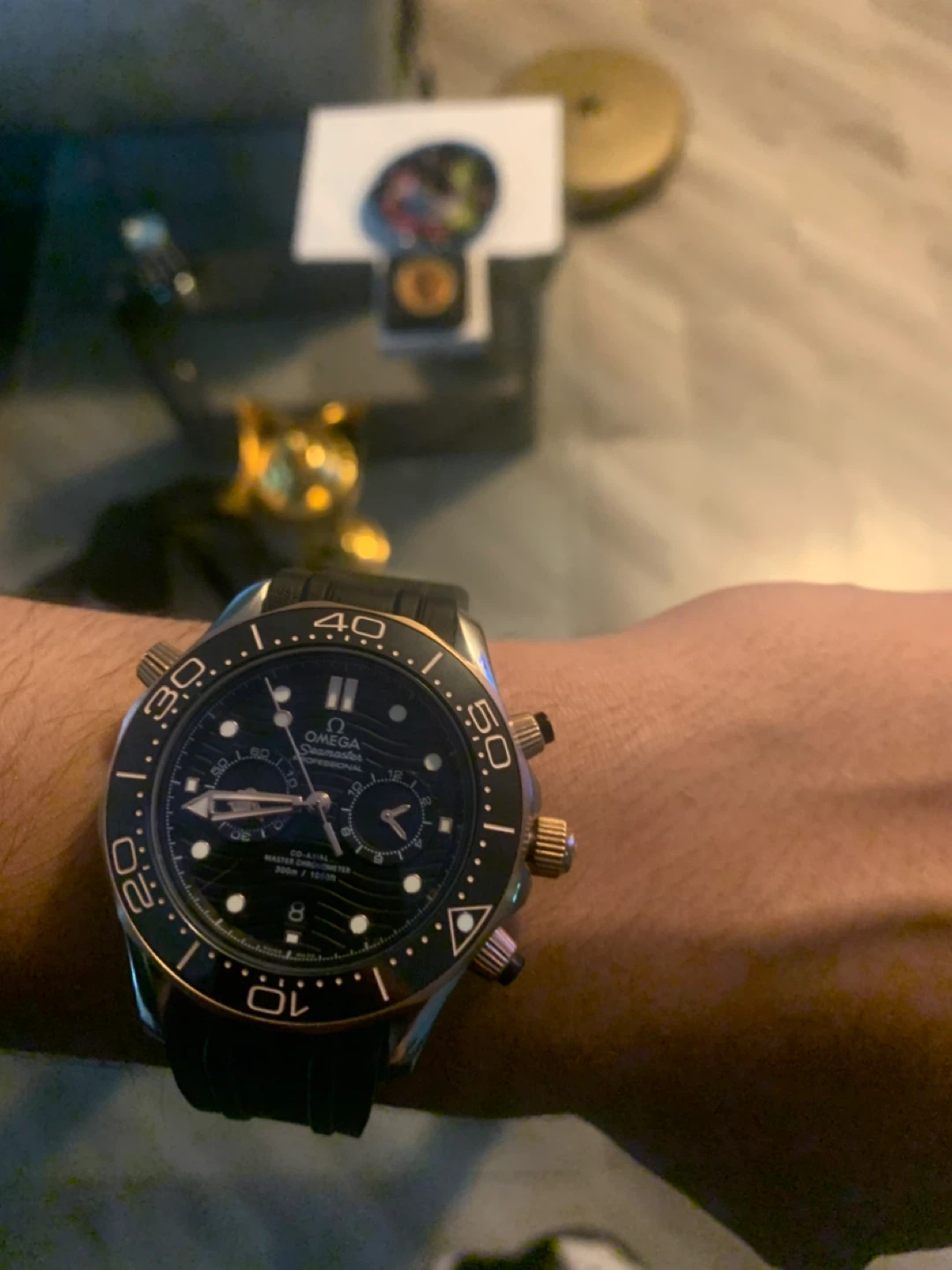 Premium Diver Chronograph – Black & Rose Gold – Full Set - photo 5