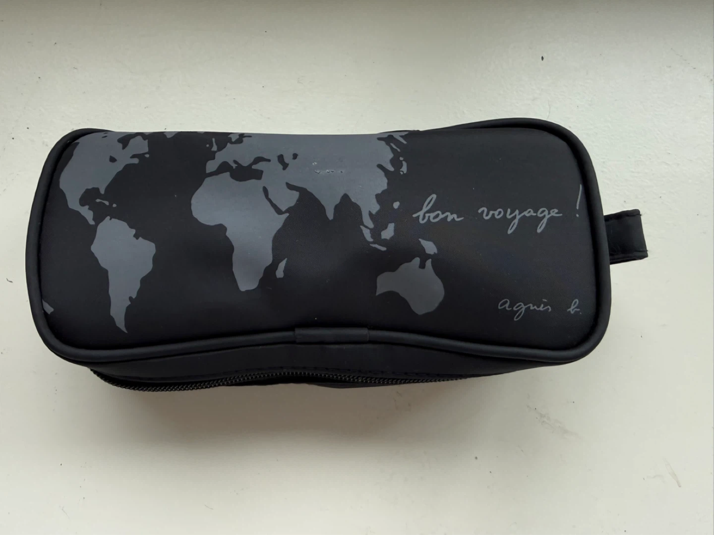 Agnès b. Black Nylon Travel Pouch