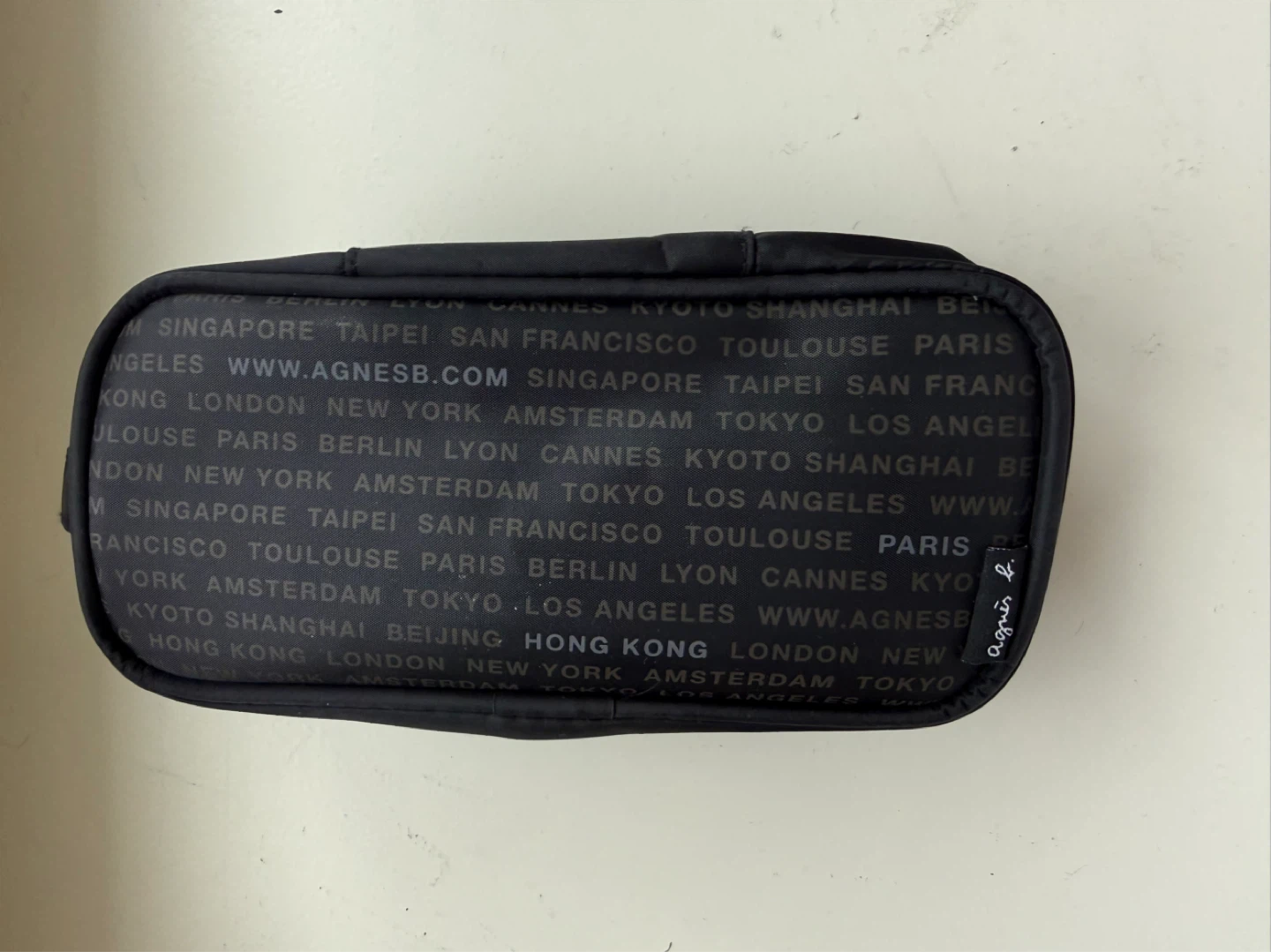 Agnès b. Black Nylon Travel Pouch - photo 3
