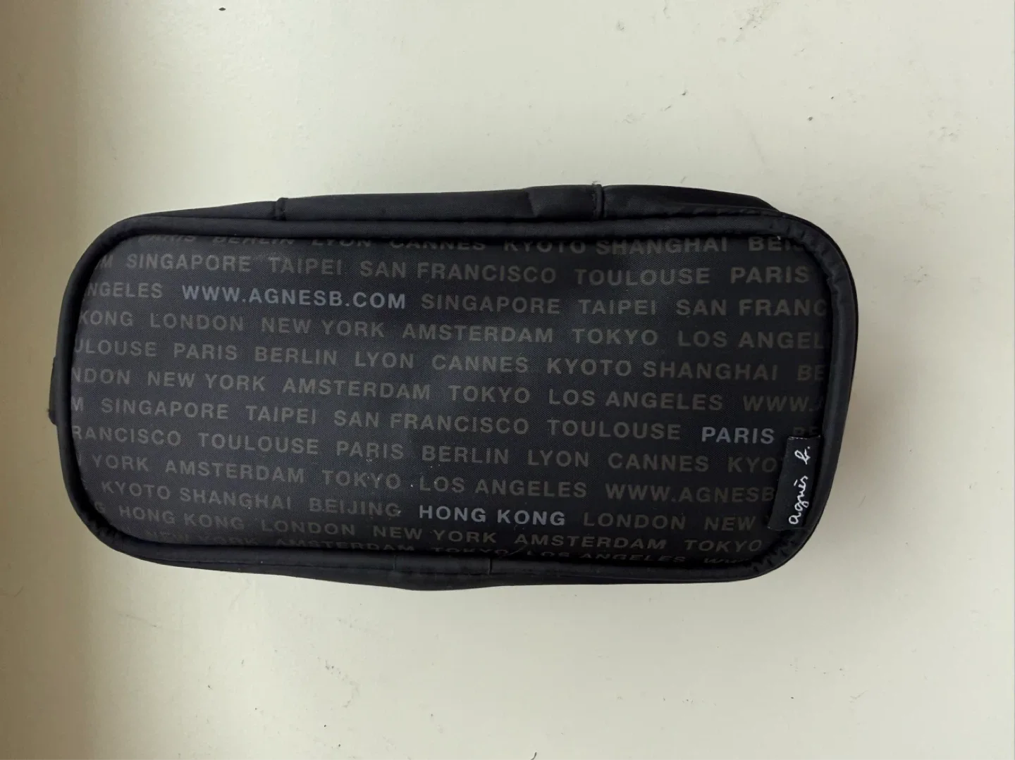 Agnès b. Black Nylon Travel Pouch - photo 3