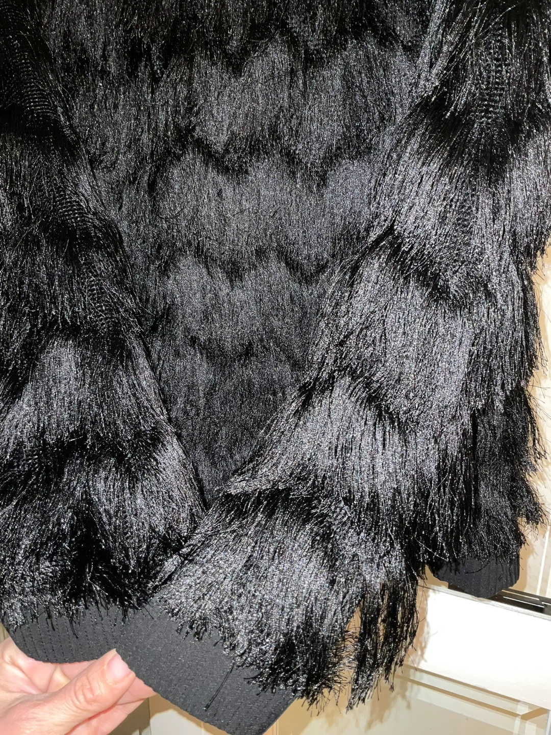 Reiss Black Fringe Sweater M/L - photo 2