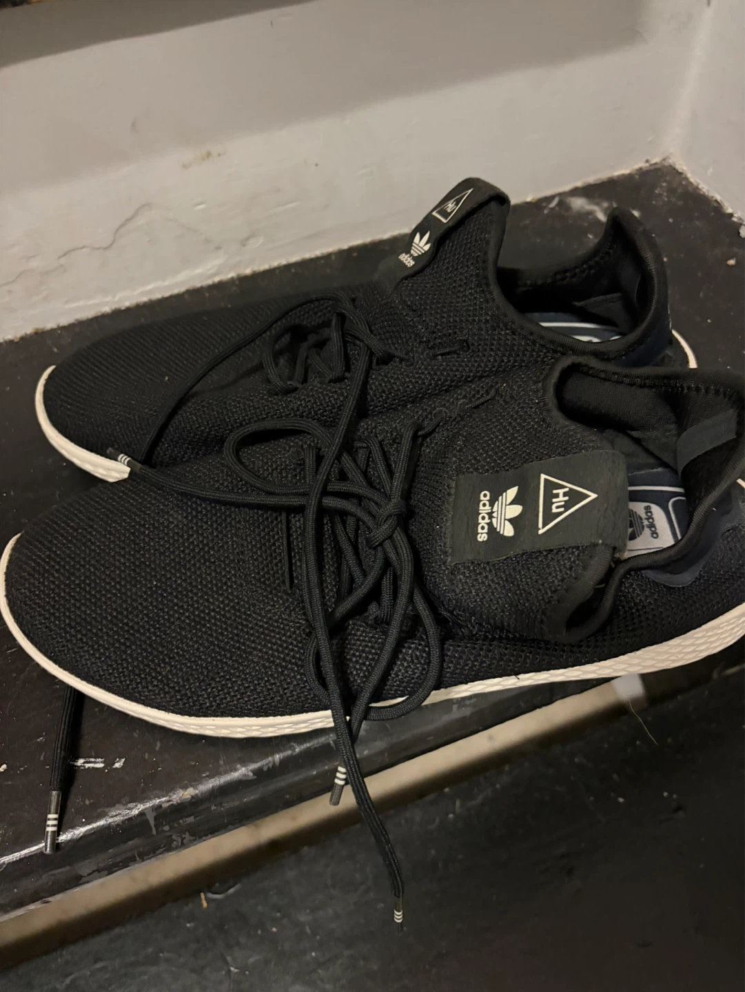 Adidas Pharrell Williams HU Black Sneakers