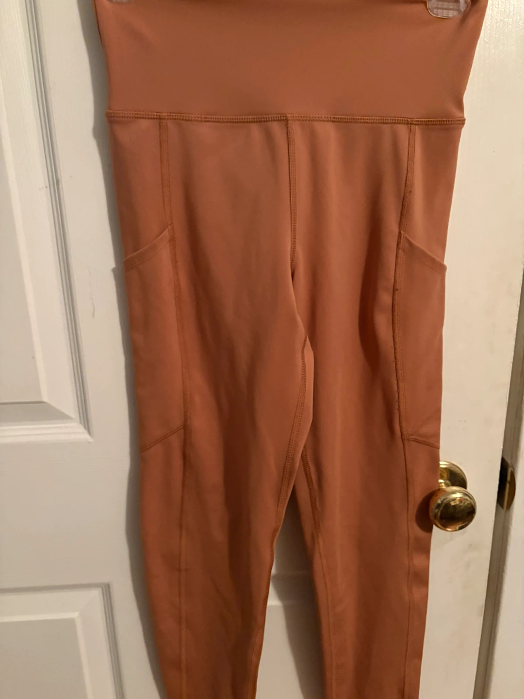 Women American eagle orange pocket leggings size small regular