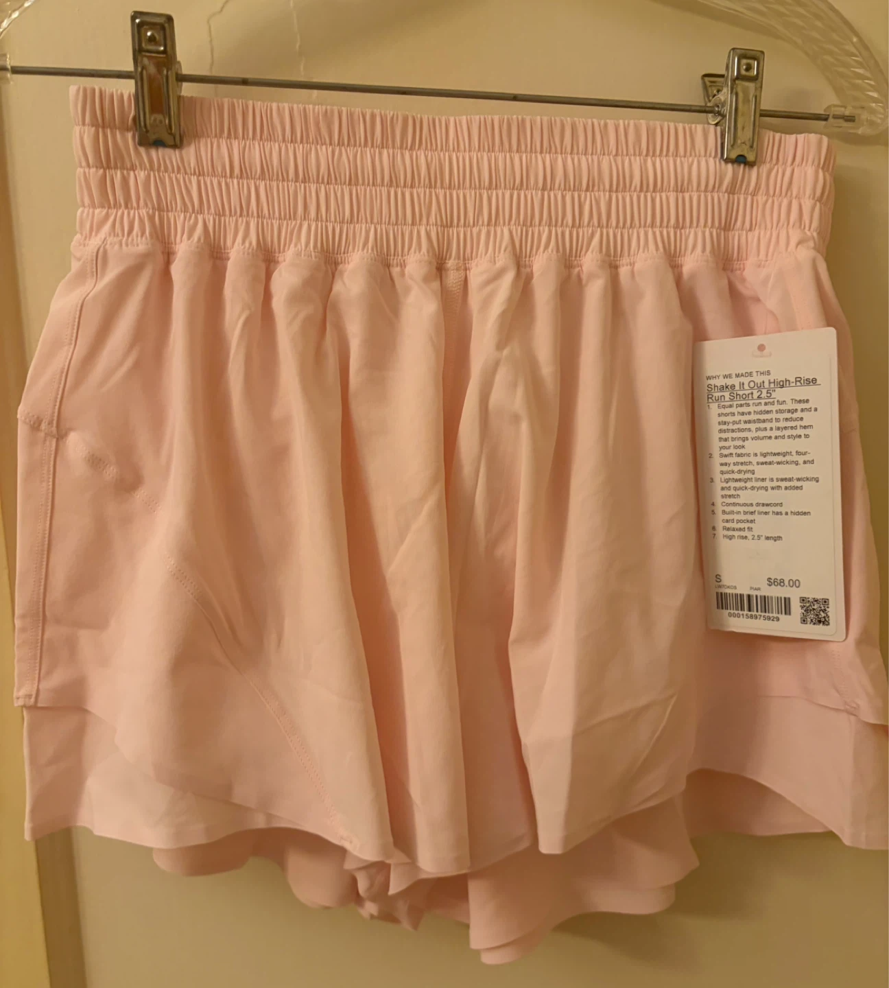 Lululemon Speed Up High-Rise Run Short 2.5" Pink Size S - photo 3