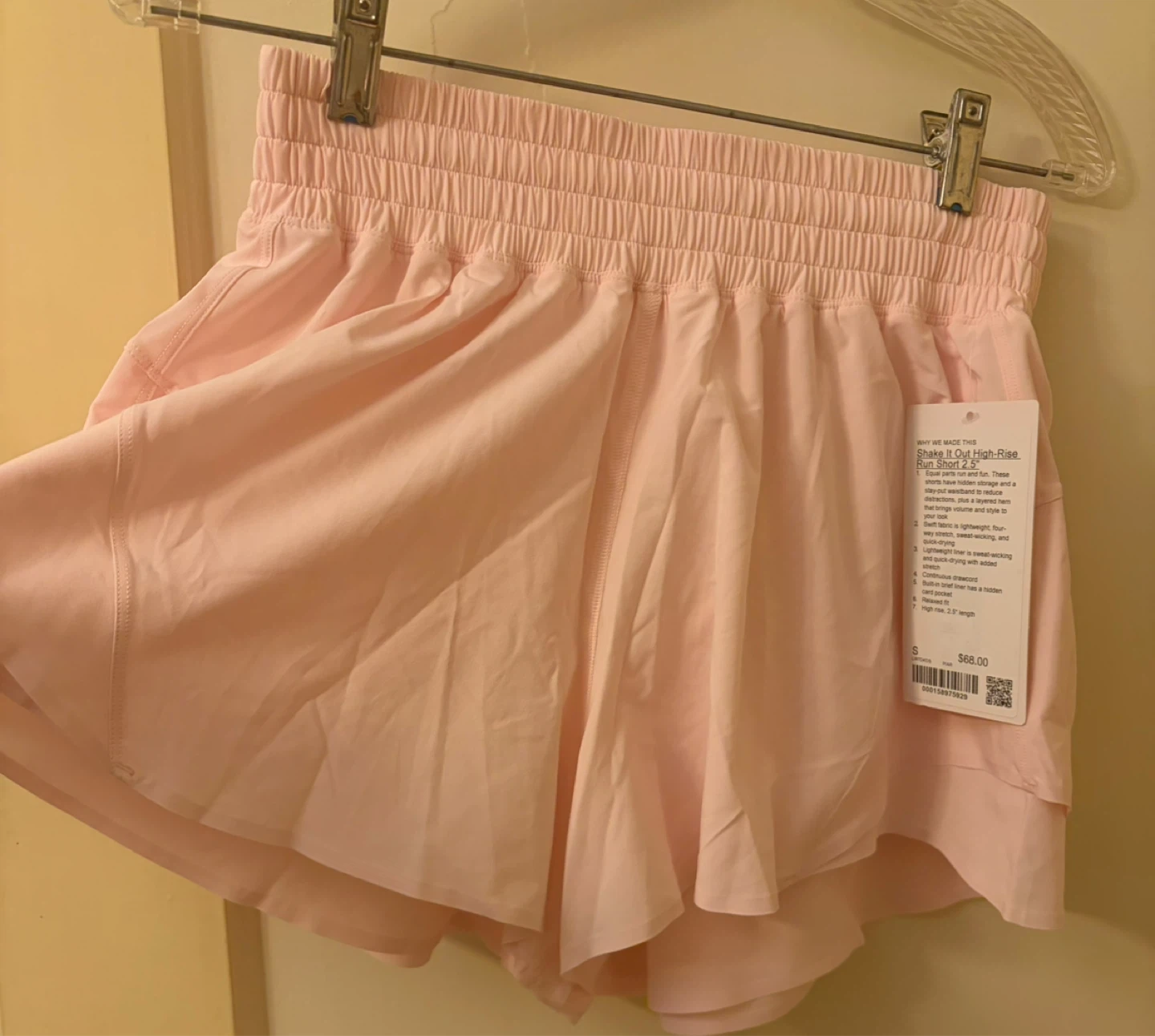 Lululemon Speed Up High-Rise Run Short 2.5" Pink Size S - photo 4