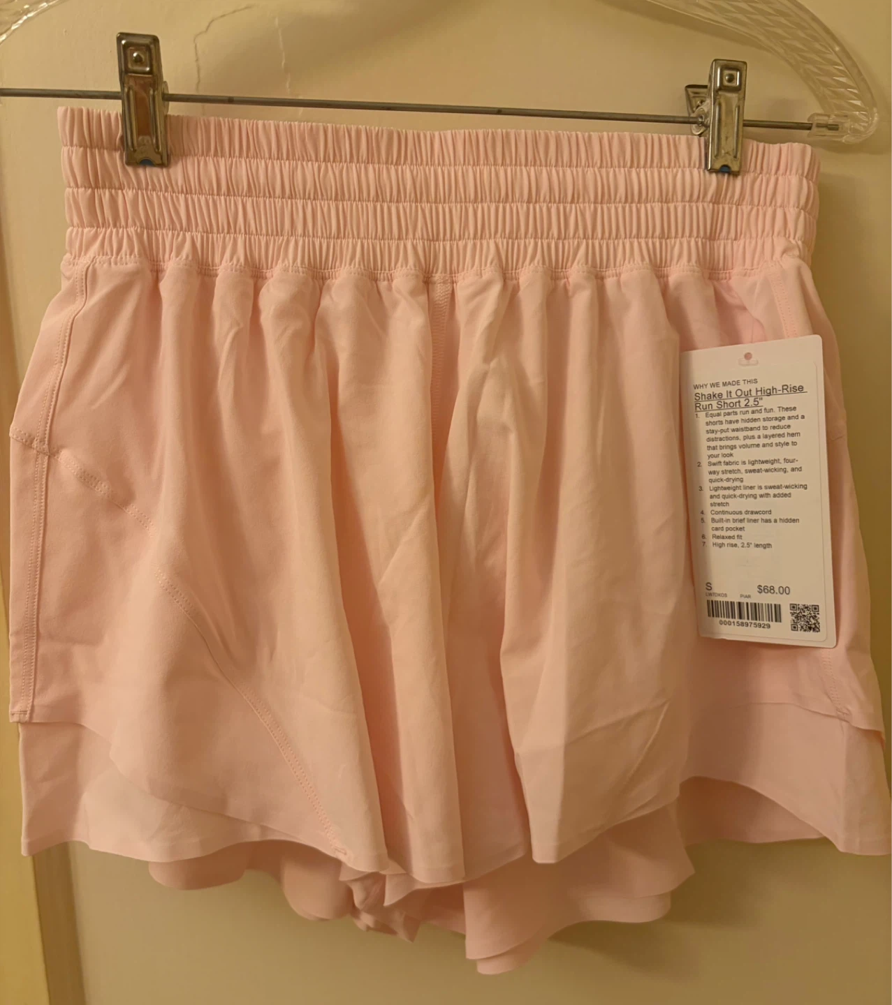 Lululemon Speed Up High-Rise Run Short 2.5" Pink Size S - photo 2