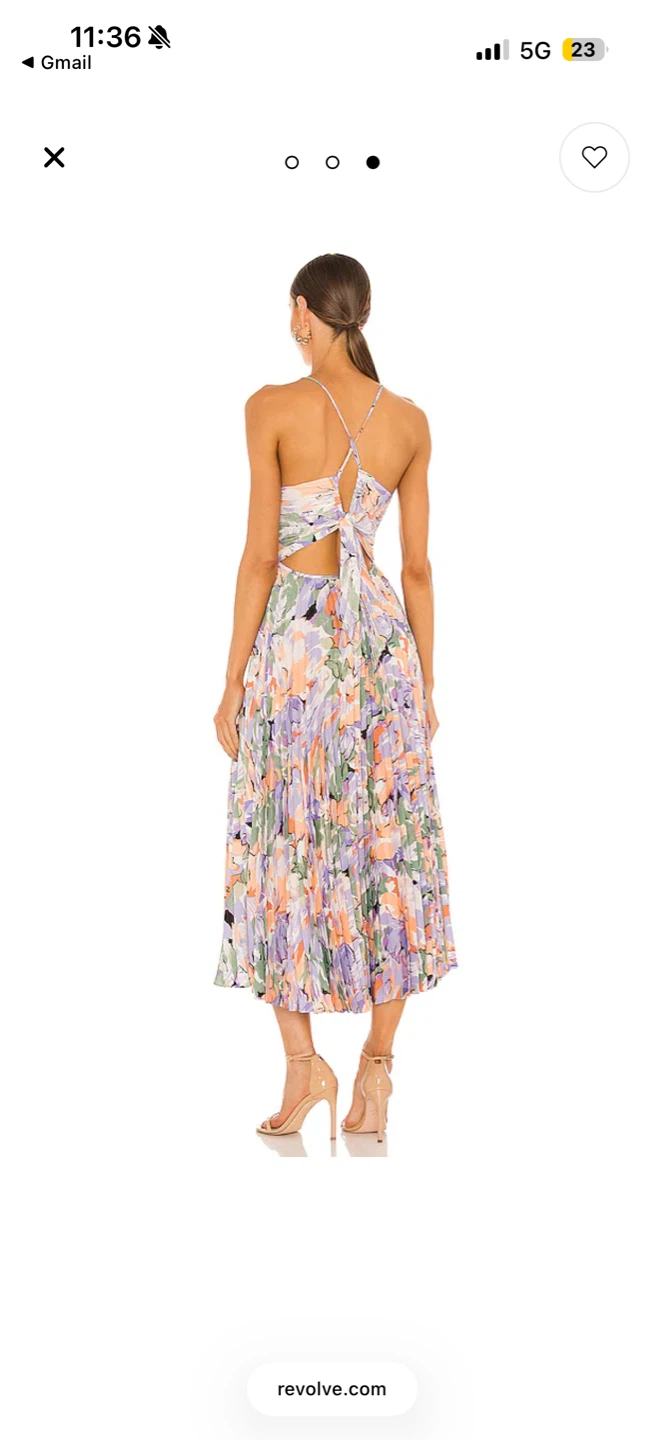 ASTR the Label Blythe Dress - Coral Multi - photo 2