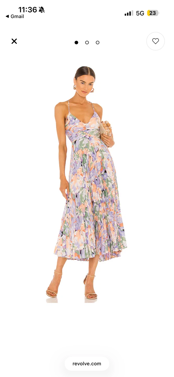 ASTR the Label Blythe Dress - Coral Multi