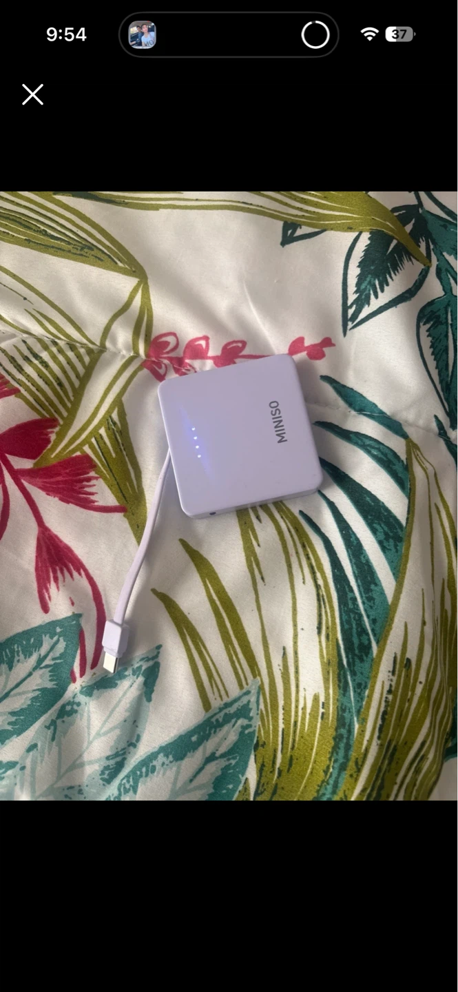 MINISO White Portable Power Bank