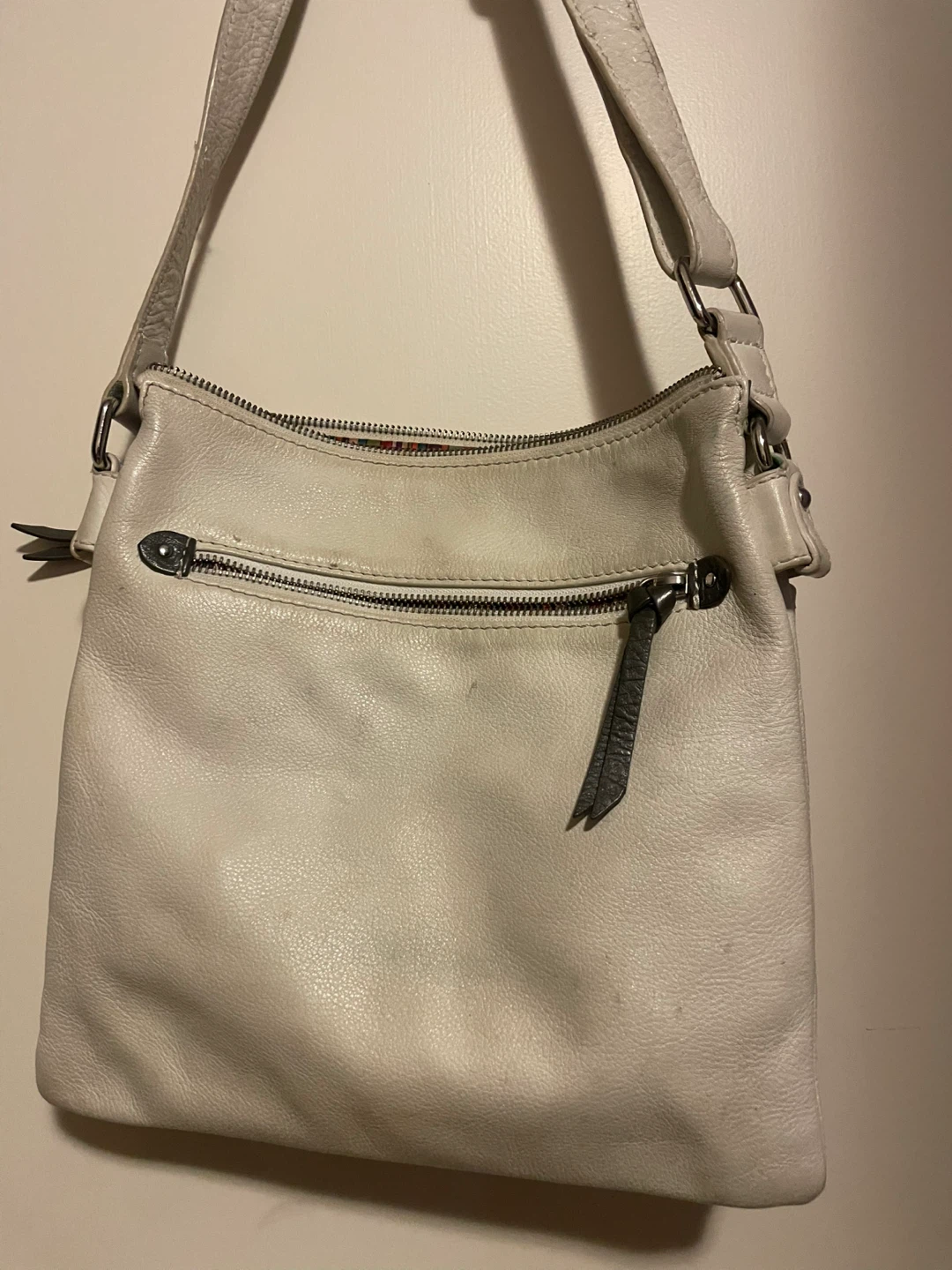 DANIEL SMITH White Leather Crossbody Bag - photo 2