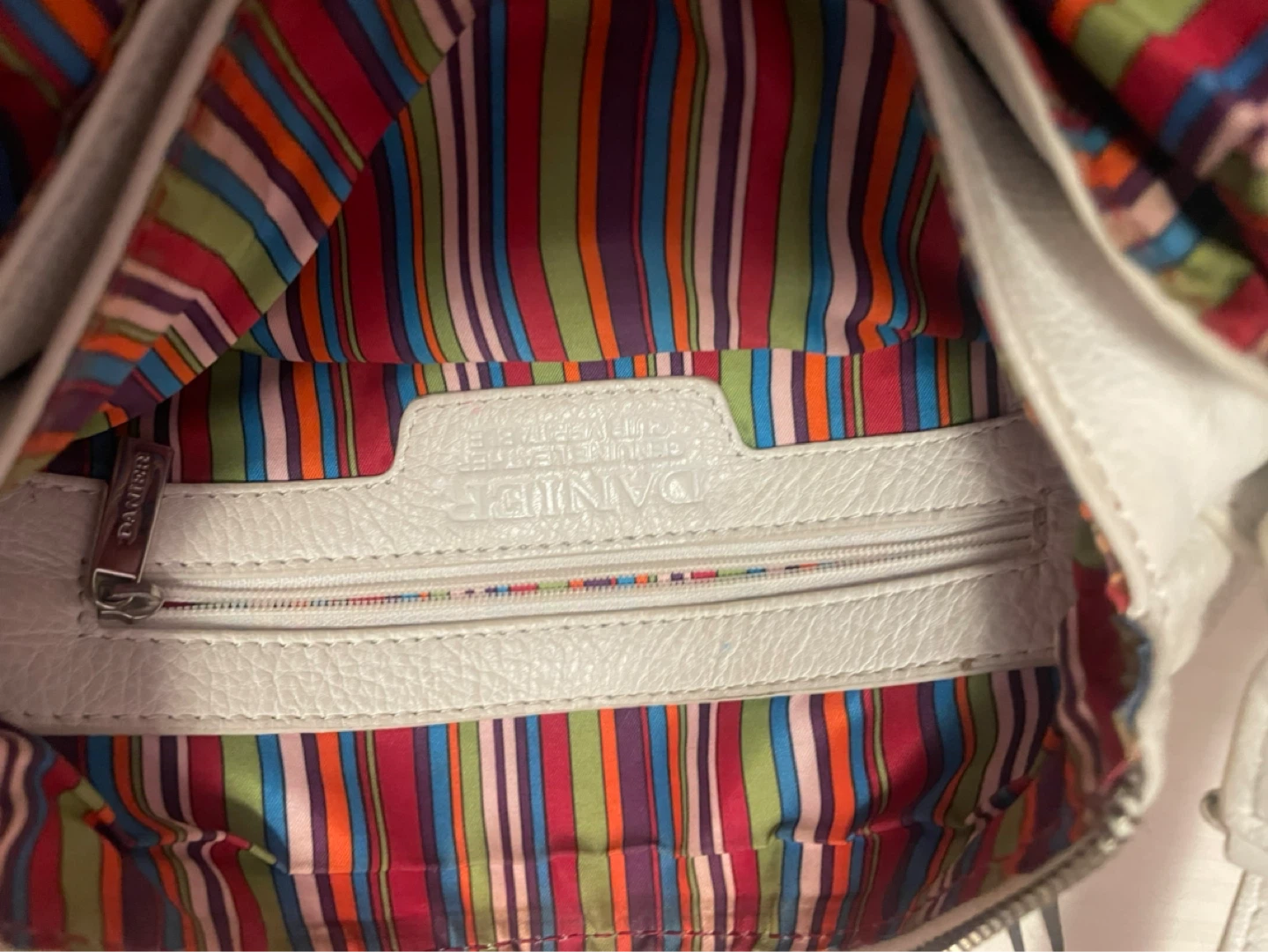 DANIEL SMITH White Leather Crossbody Bag - photo 3