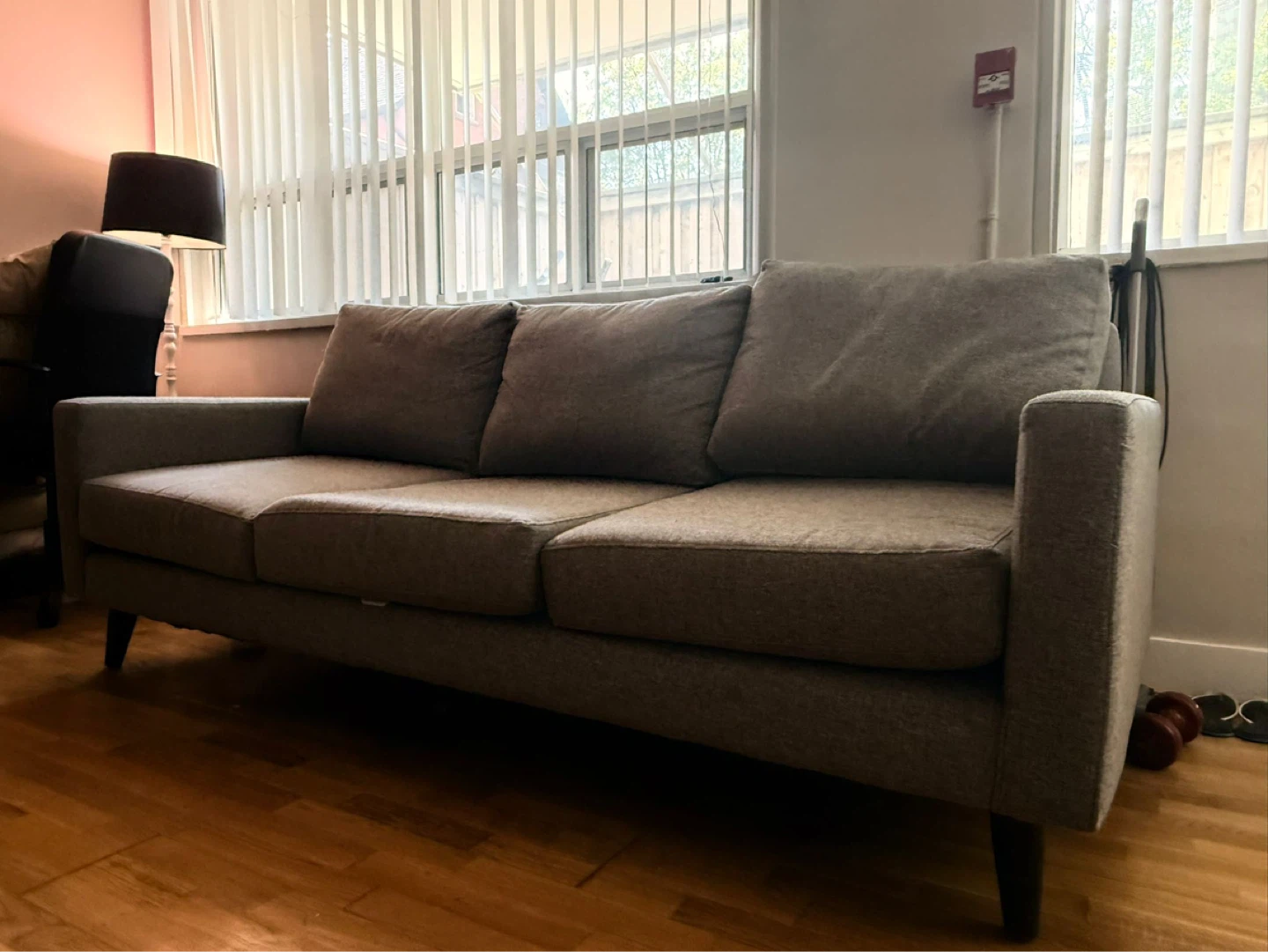 Grey 3-Seater Sofa - photo 4