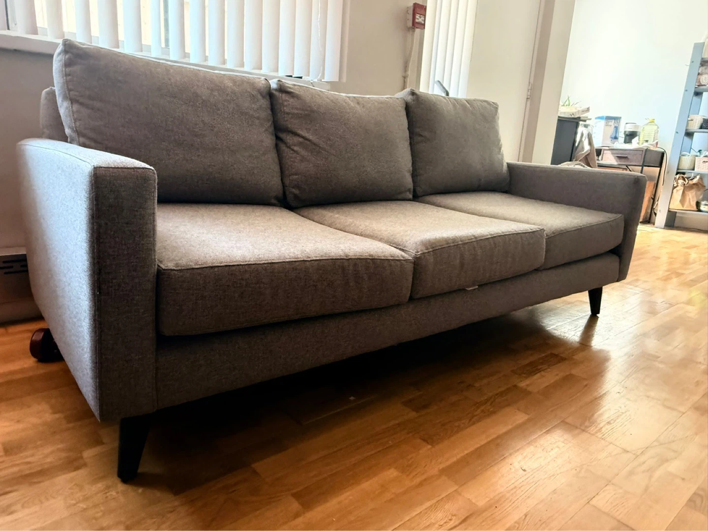 Grey 3-Seater Sofa - photo 2