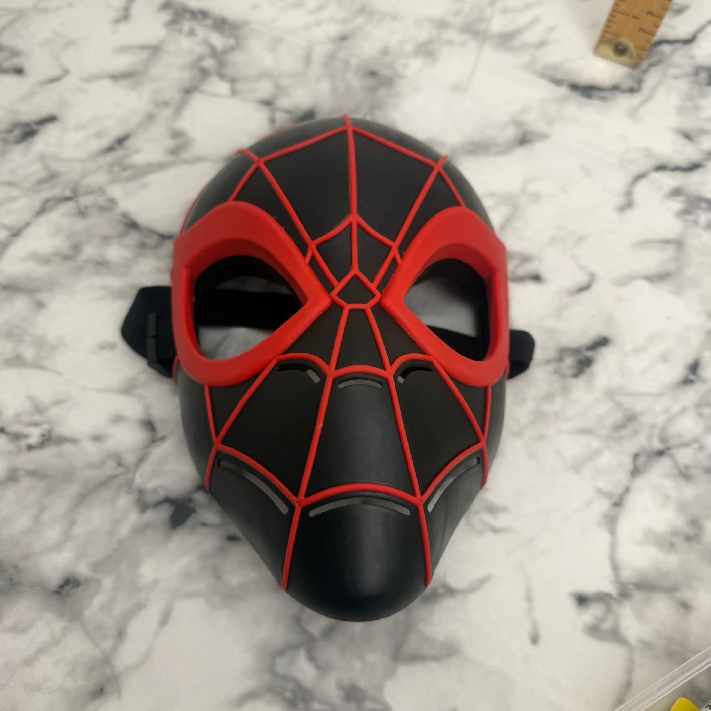 Spider-Man Miles Morales Black & Red Costume Mask Kids Cosplay - photo 3