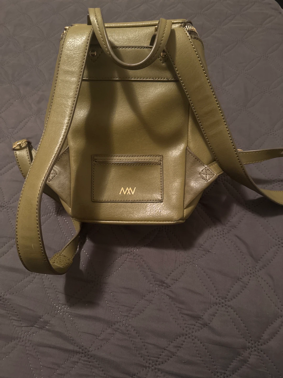 Matt & Nat Olive Green small backpack - photo 2