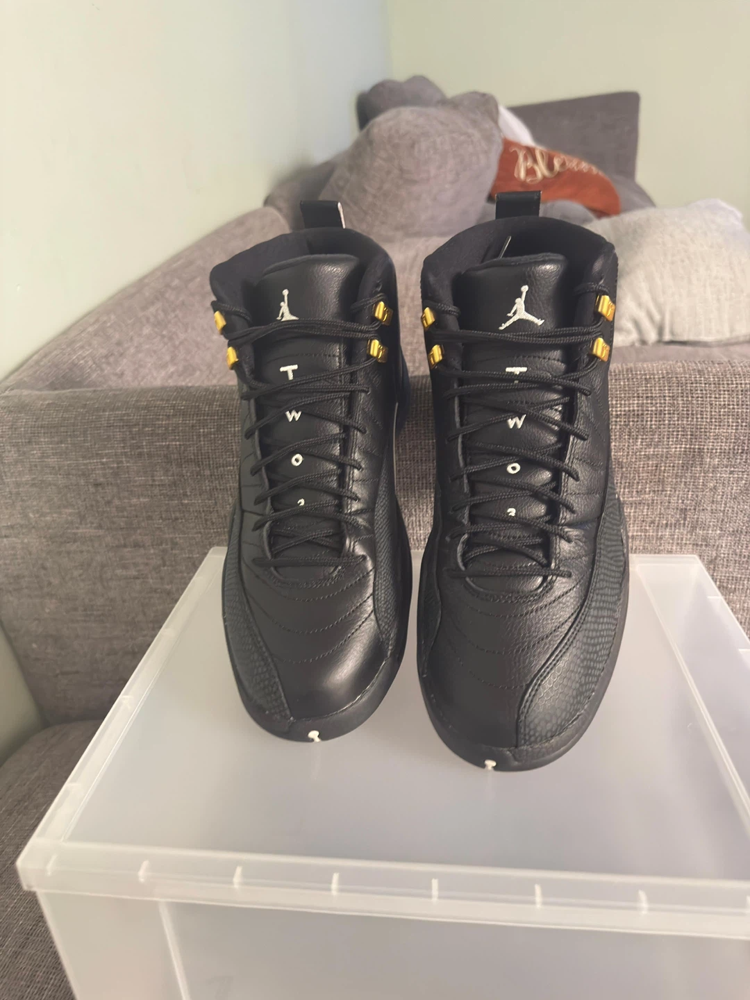 Air Jordan 12 "The Master" Black Gold Men's Shoes - photo 2