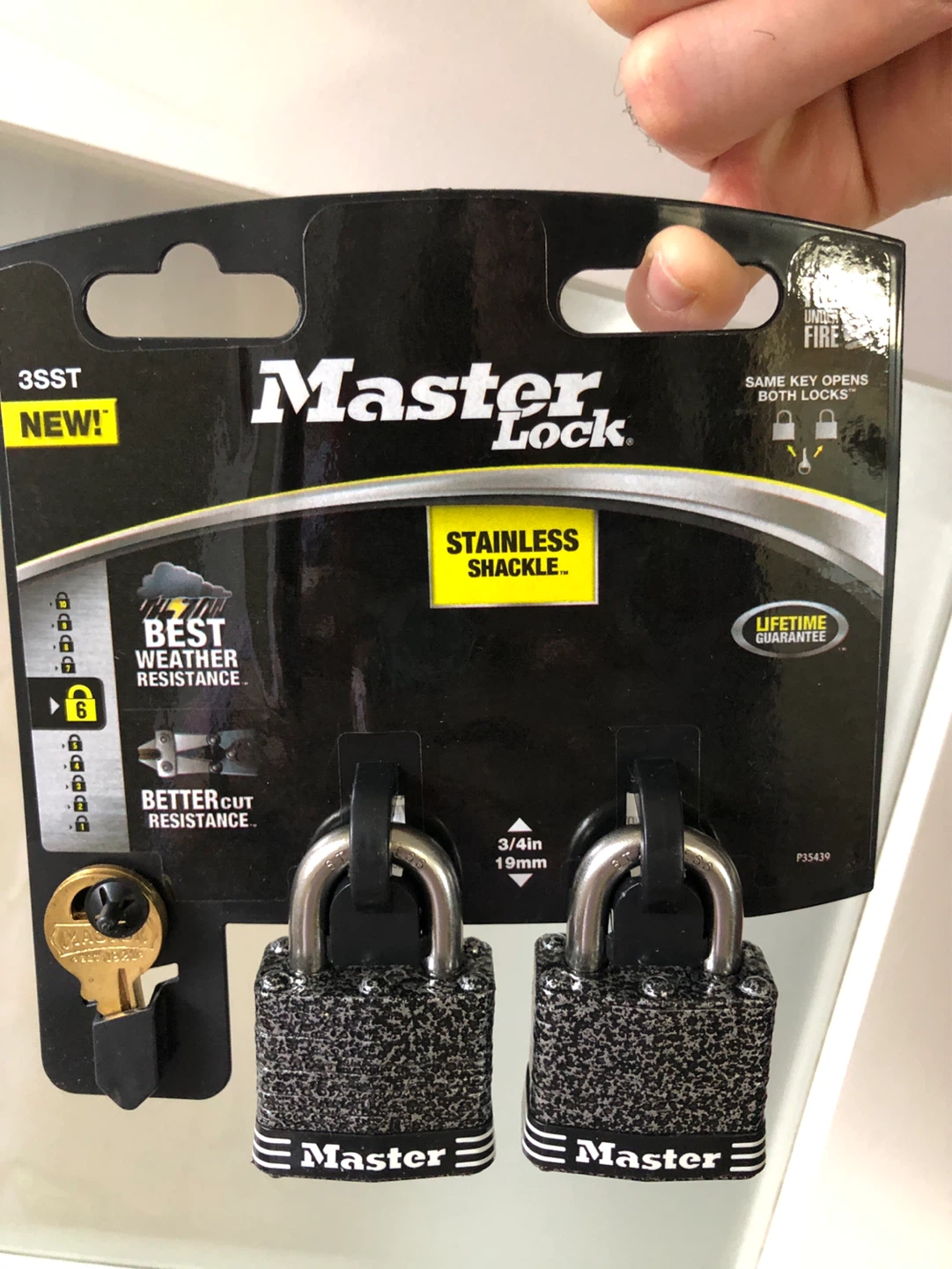 New set of Master Lock 3SST padlocks.