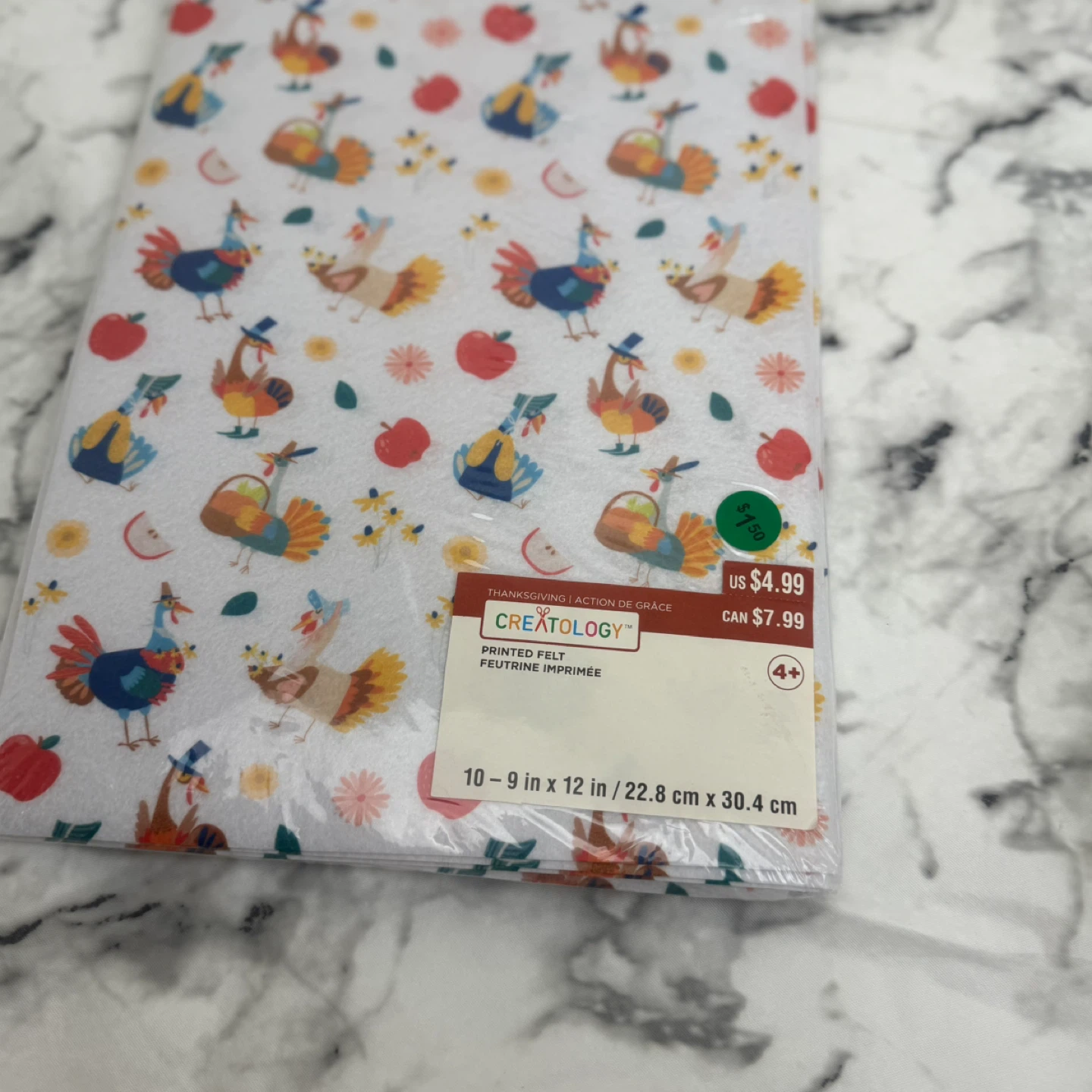 Creatology Turkey Printed Felt Sheets - photo 3