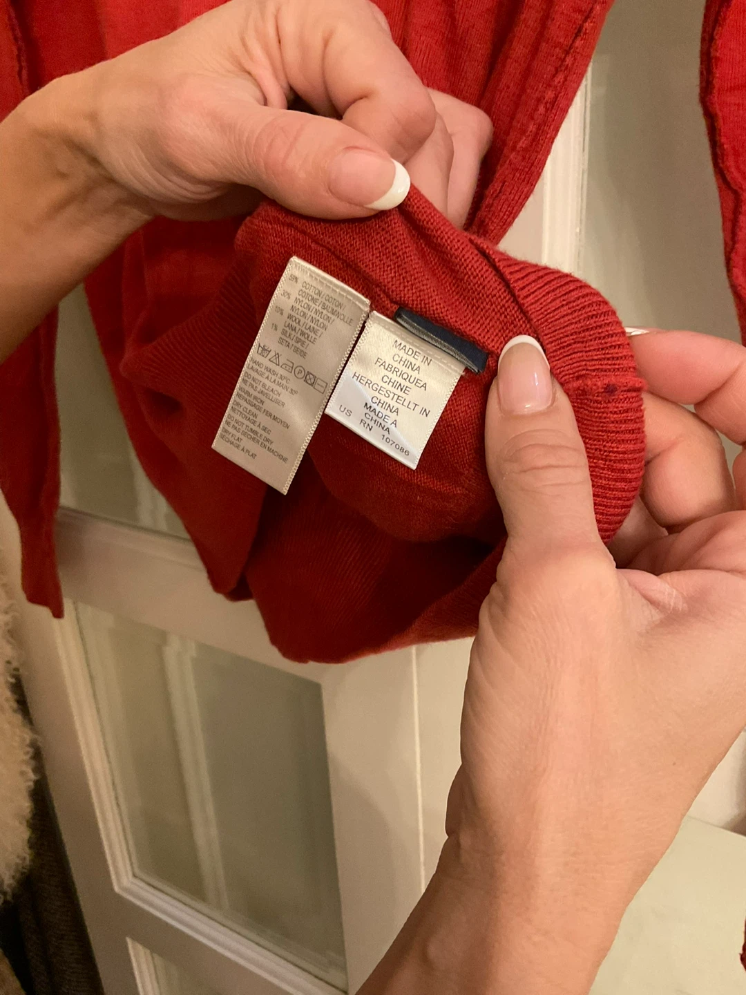 Paul Smith Jeans Red V-Neck Sweater - photo 4