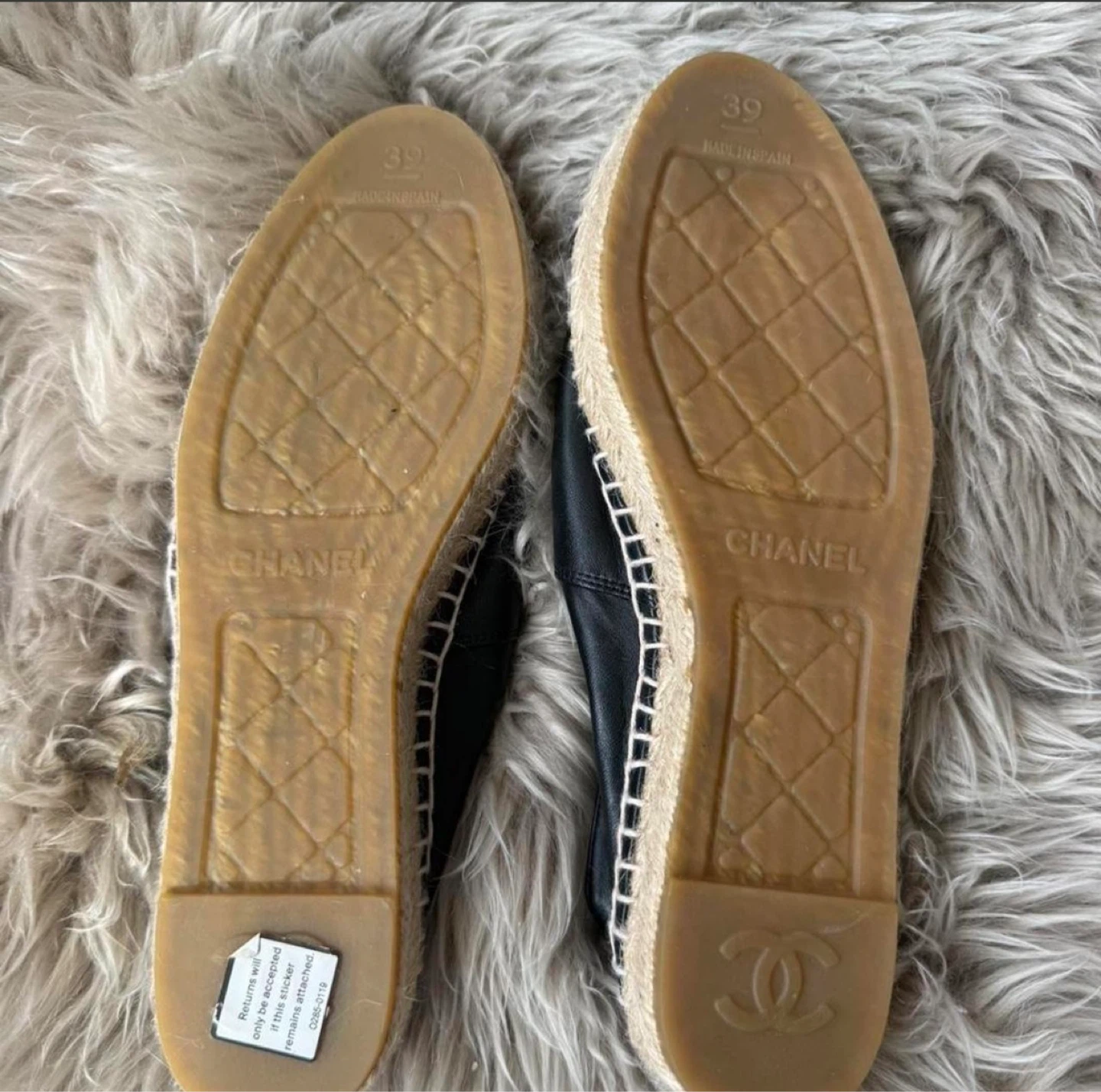 Authentic Chanel espadrilles flats size 39 - photo 5