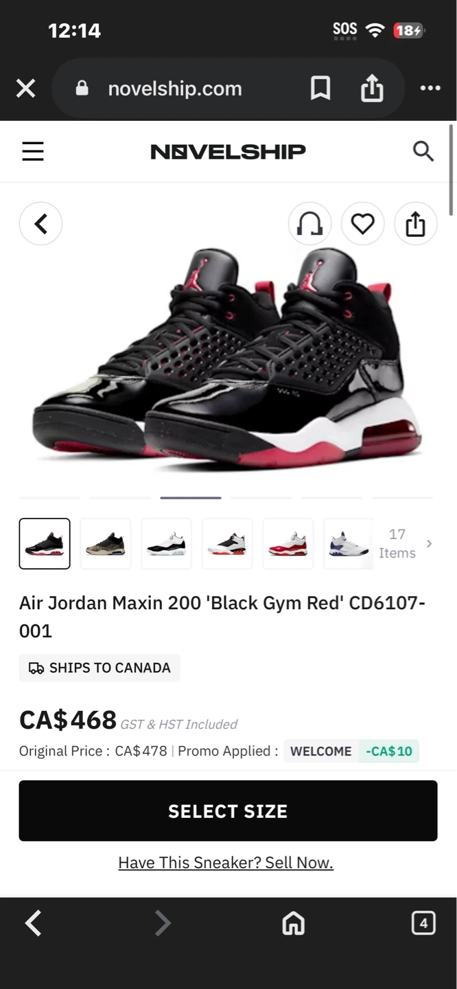 Air Jordan Maxin 200 'Black Gym Red' Men's Sneakers - photo 5