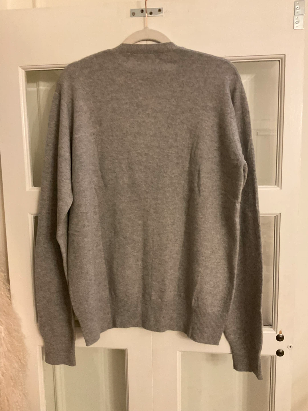 Grey V-neck Cardigan - photo 4