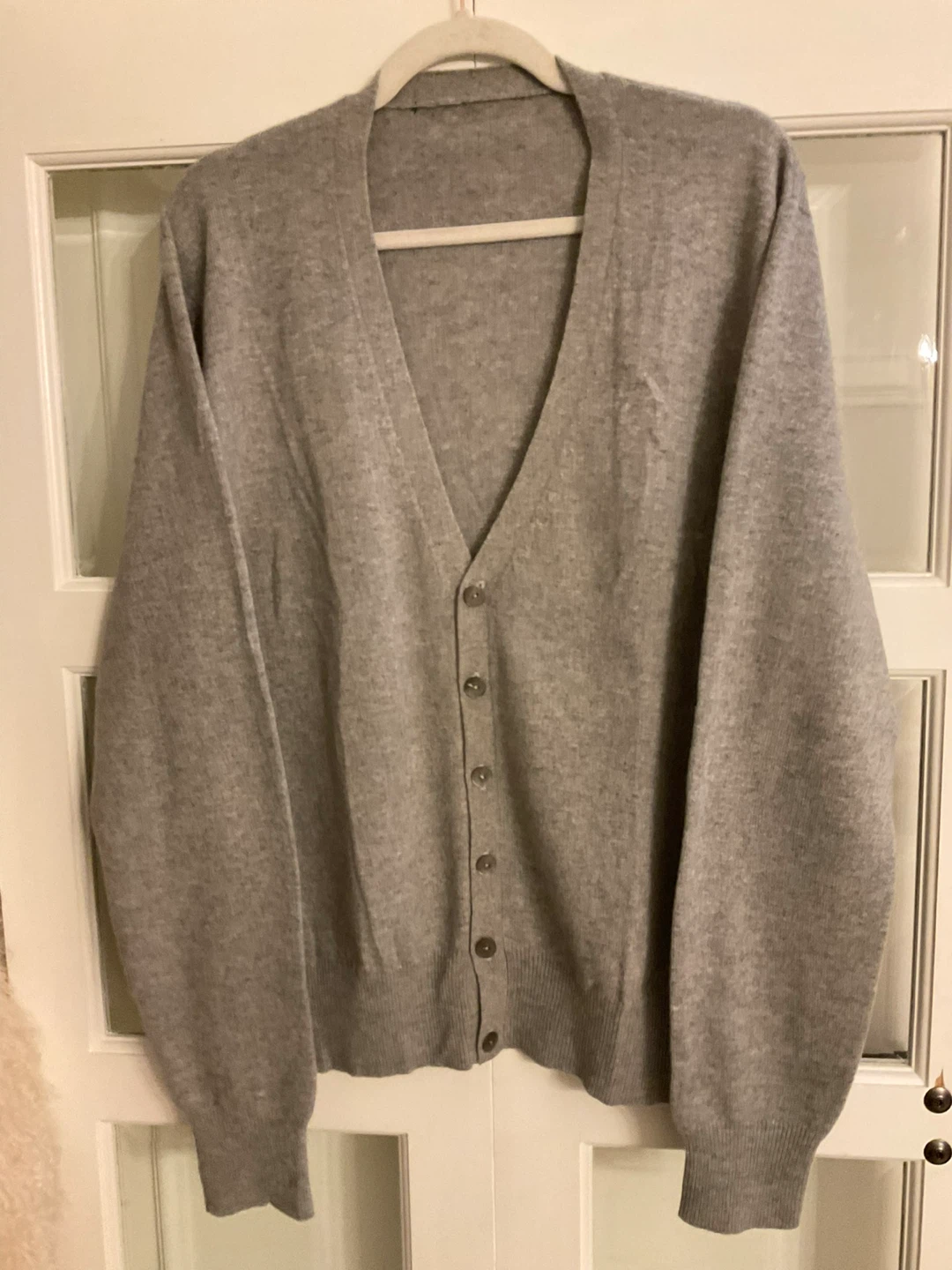 Grey V-neck Cardigan - photo 3