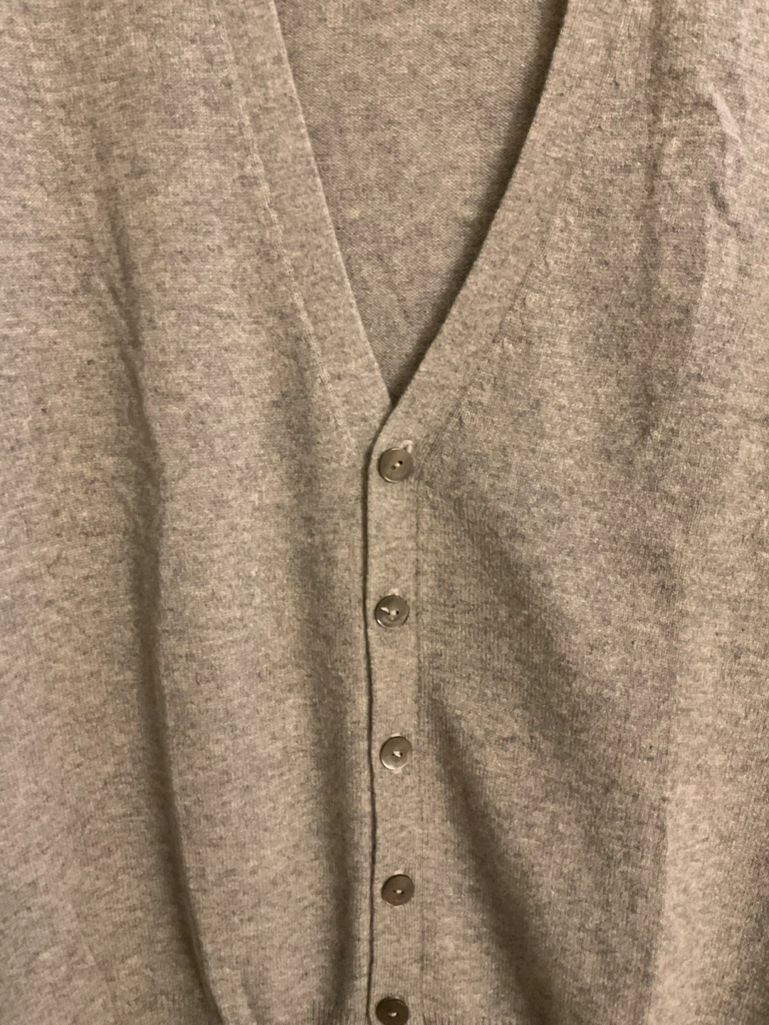 Grey V-neck Cardigan - photo 2