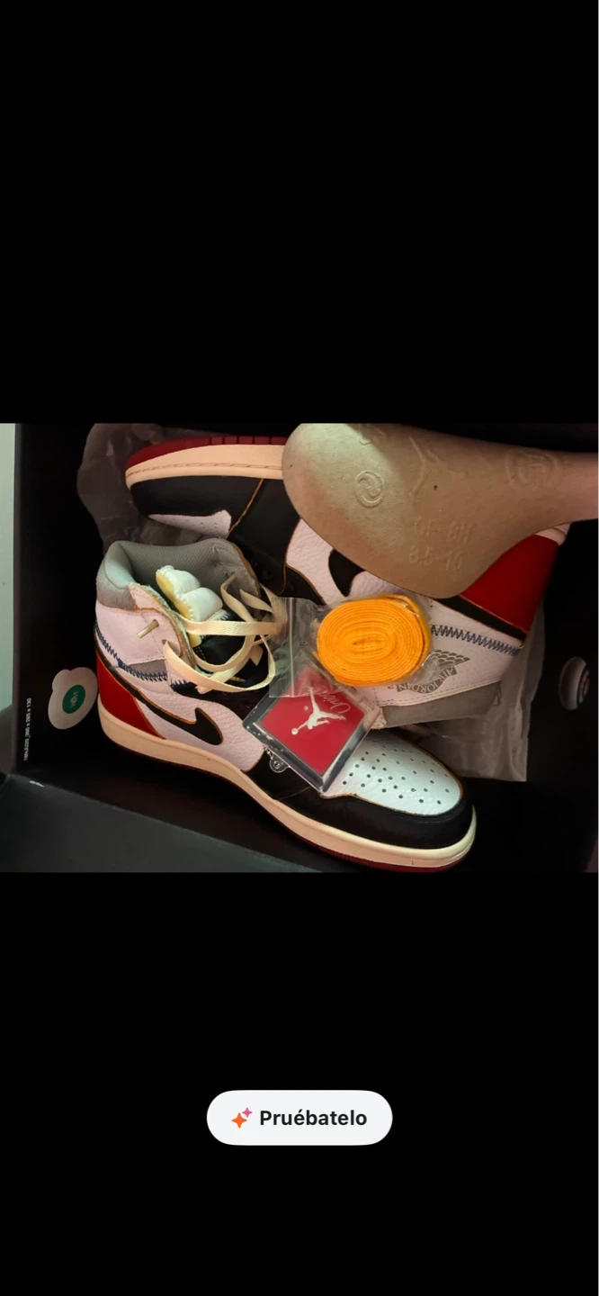 Air Jordan 1 Union LA Black Toe Sneakers - photo 2