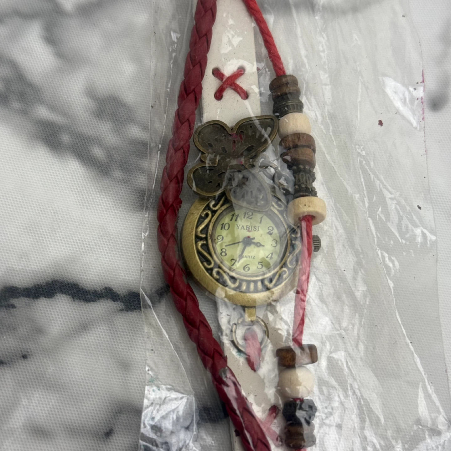 Yabisi Quartz Women's Watch with Butterfly Charm - photo 5