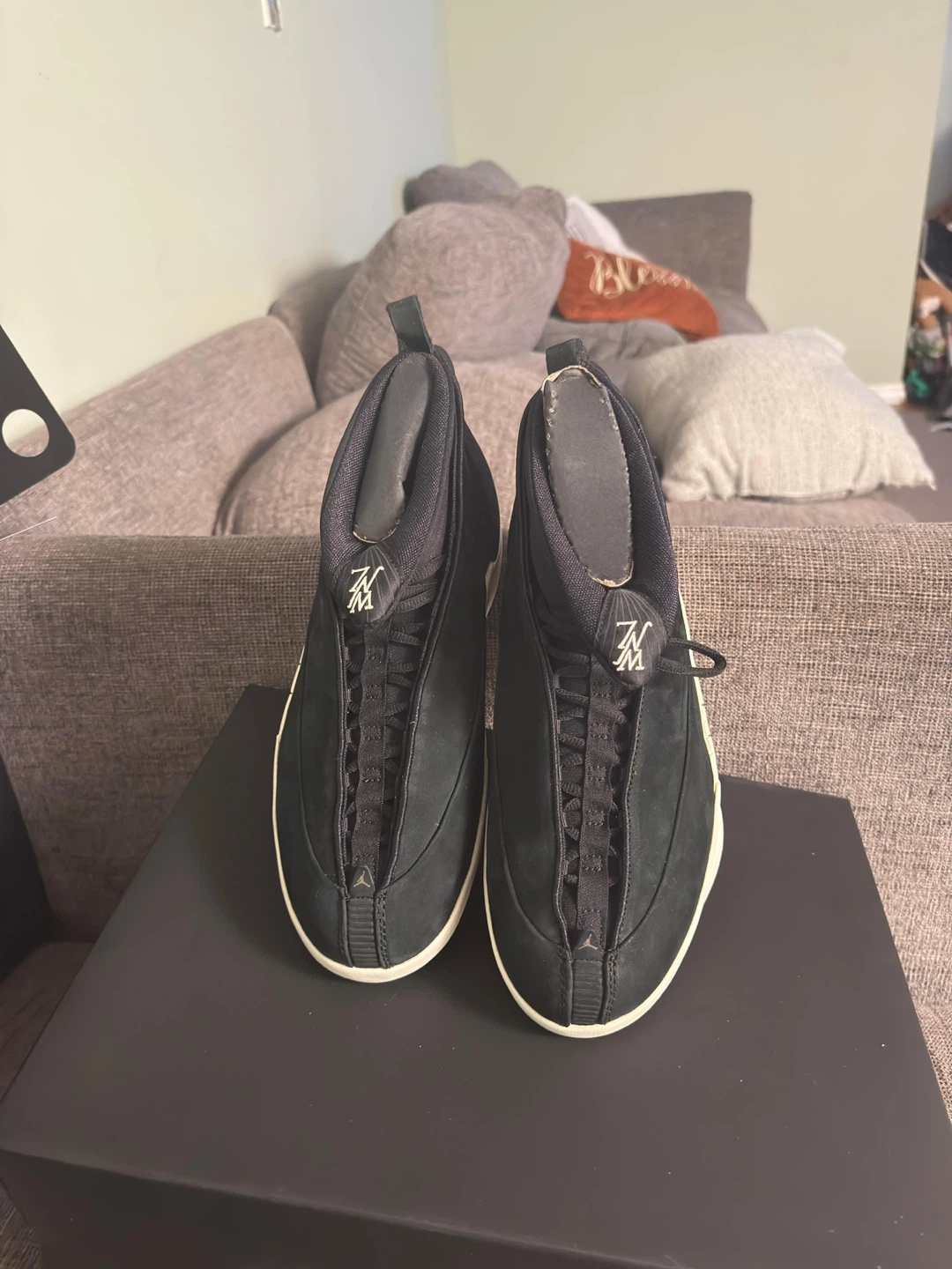Air Jordan 15 (XV) Retro Black Suede Mens Shoes