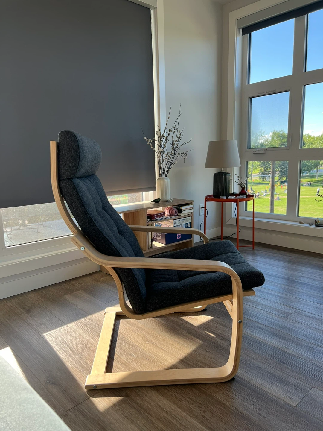 Dark Grey IKEA Poäng Armchair - photo 2