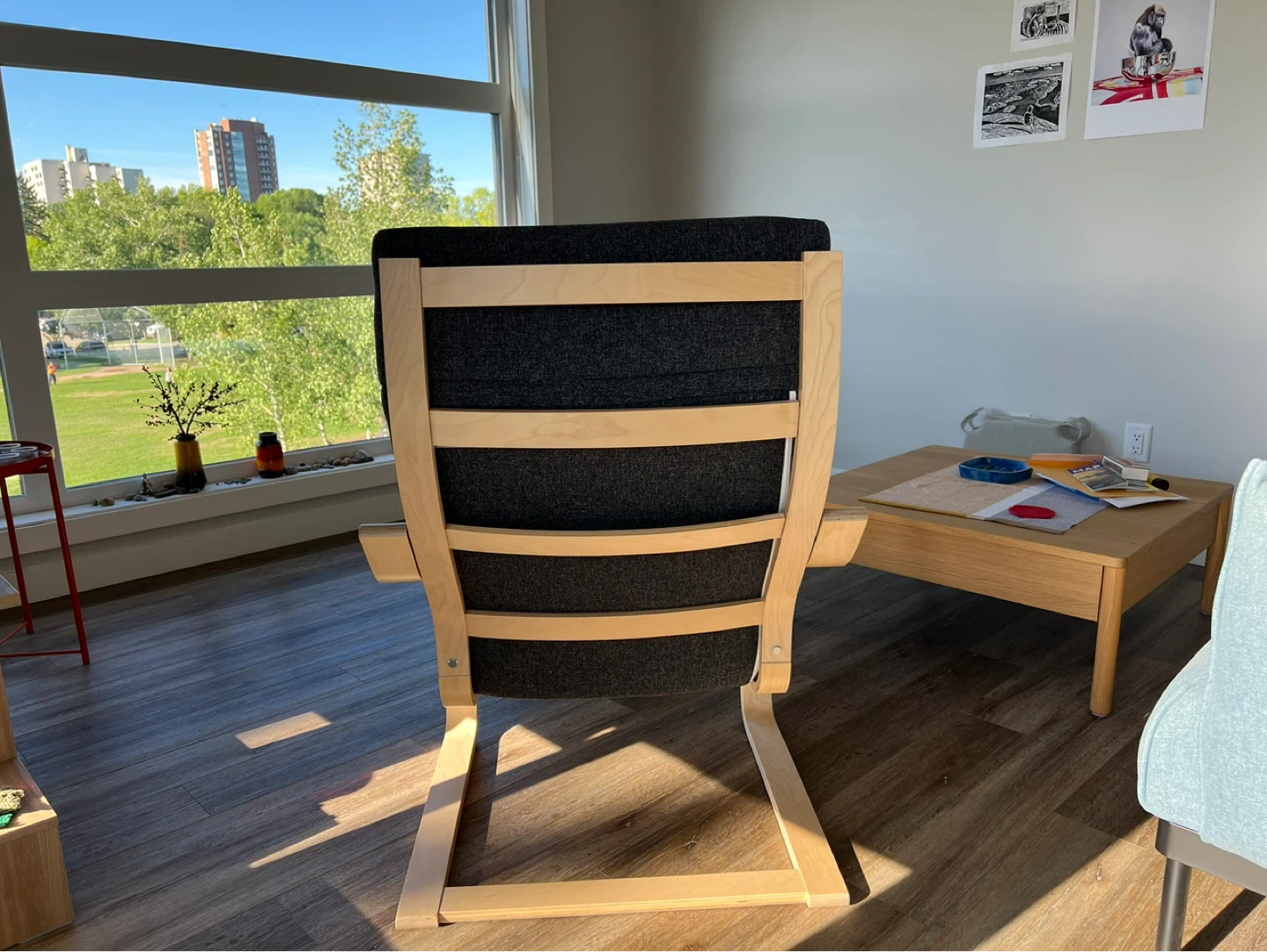 Dark Grey IKEA Poäng Armchair - photo 3