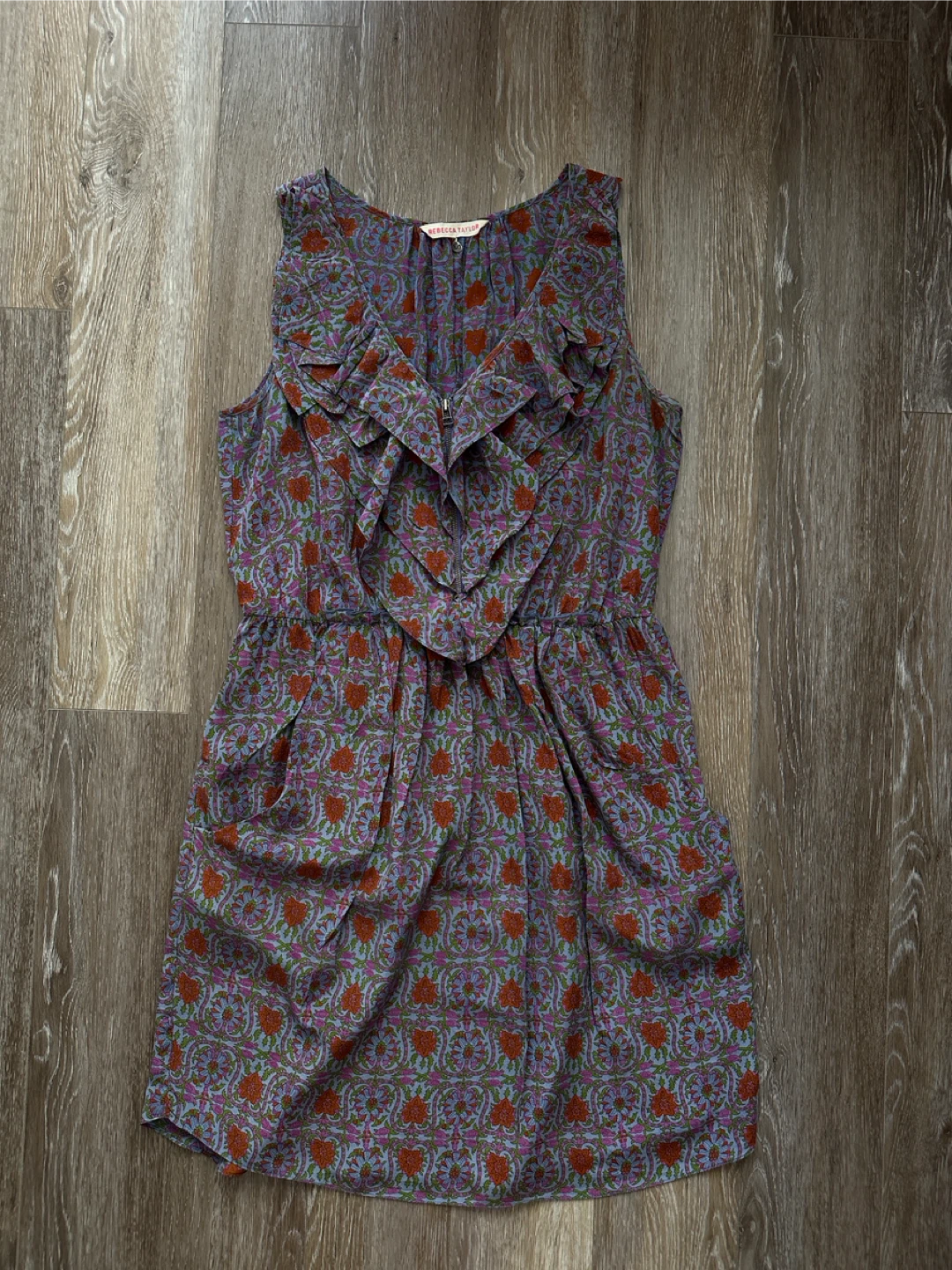 Vintage Rebecca Taylor Floral Print Dress