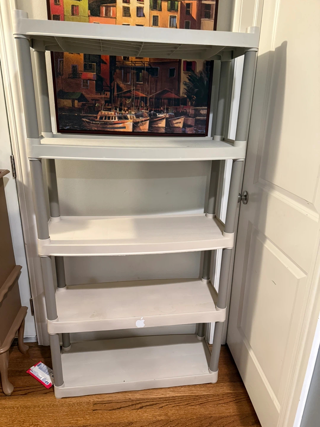 4-Shelf Plastic Storage Shelving Unit