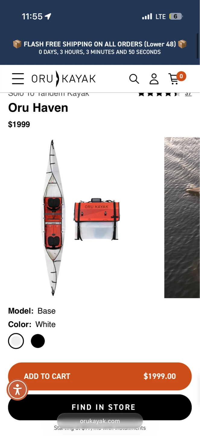 ORU KAYAK Haven TT Folding Tandem Kayak - photo 4